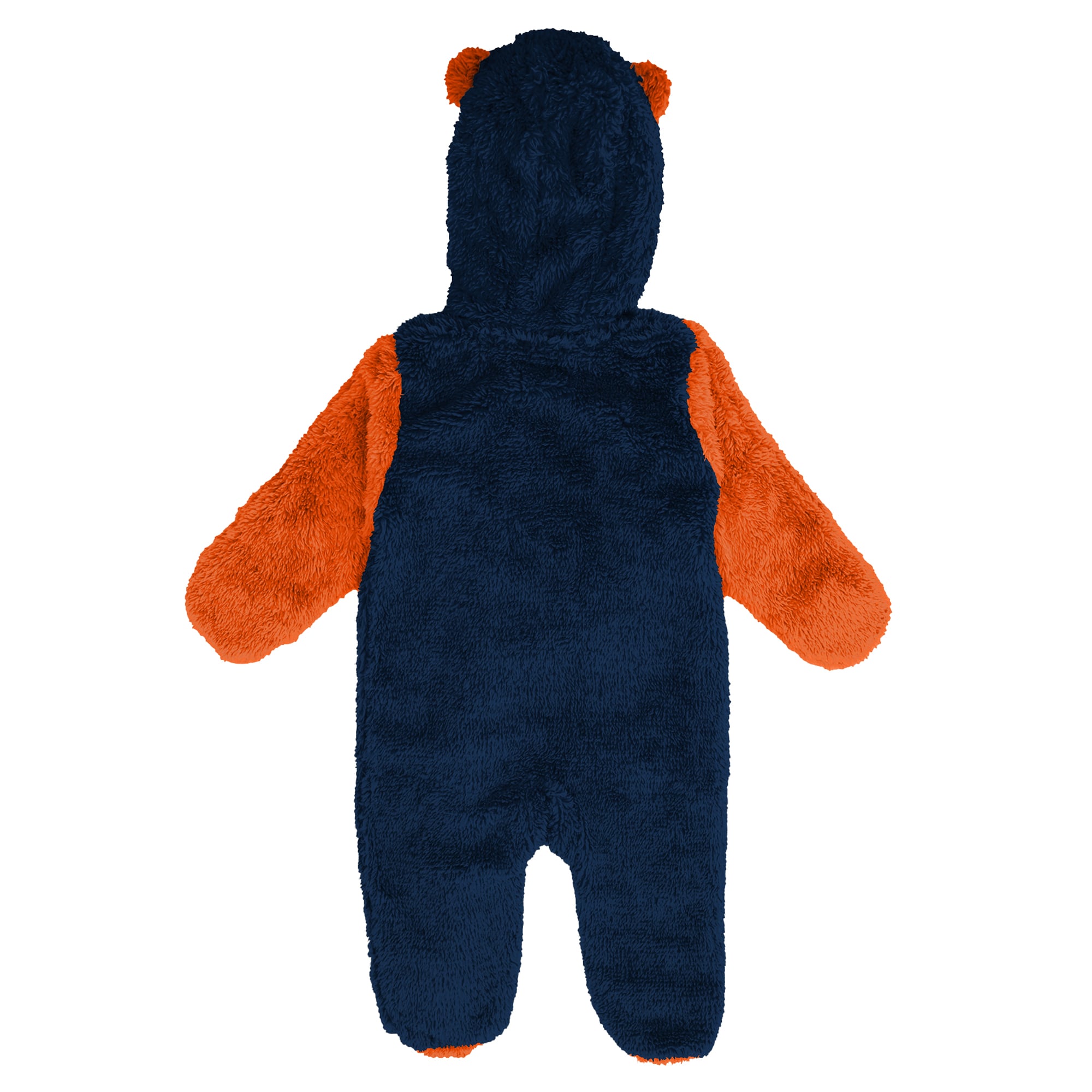 Grenouillère en polaire à fermeture éclair intégrale Outerstuff Navy Chicago Bears pour nouveau-né
