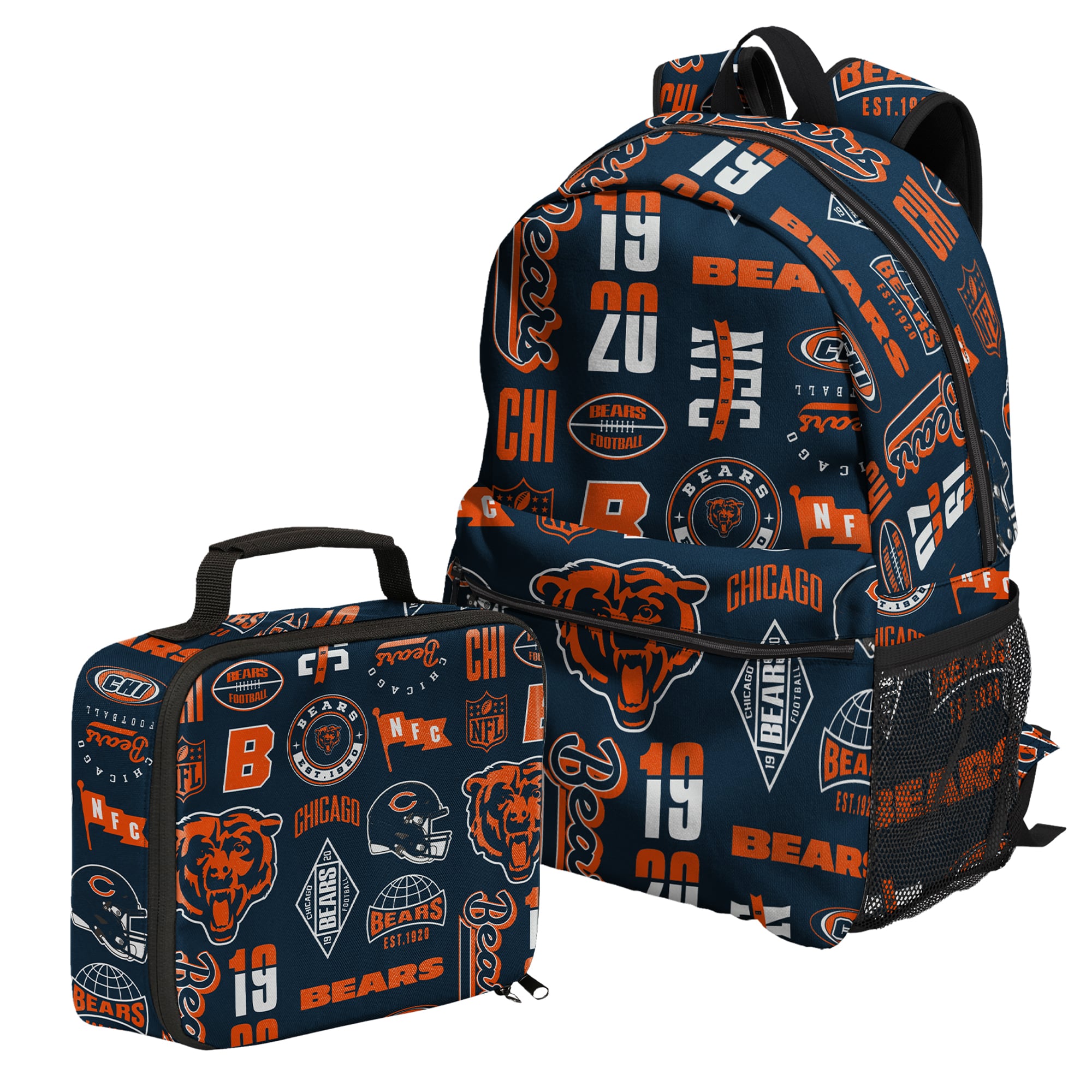 Outerstuff Chicago Bears Backpack and Lunchbox Set