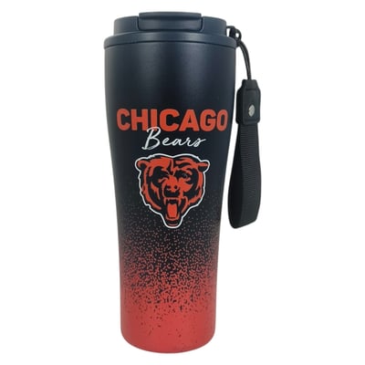 Chicago Bears Pegasus 20oz Splatter Script Stainless Steel ProSip Coffee Cup with Strap