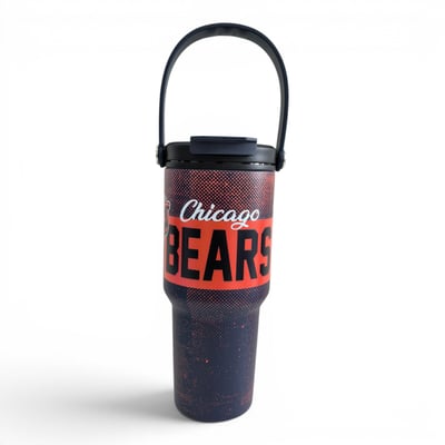 Chicago Bears Pegasus 24oz. Speckled Gradient Stainless Steel Dual Top Water Bottle