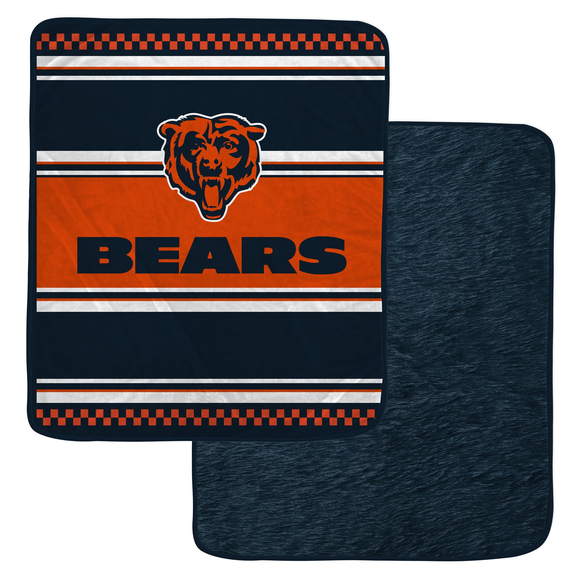 Couverture en fausse fourrure à carreaux Pegasus Chicago Bears 60" x 70"