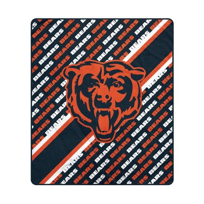 Chicago Bears Pegasus 60" x 70" Diagonal Lined Wordmark Ultra Soft Blanket