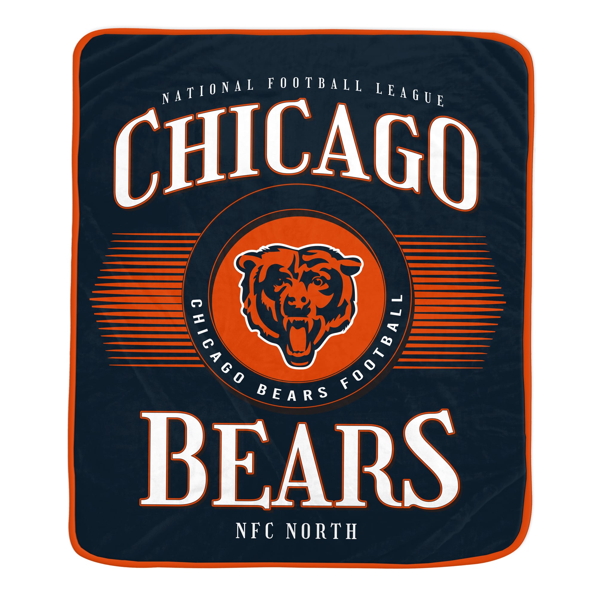 Couverture ultra douce Pegasus Chicago Bears Spotlight Arch 60" x 70"