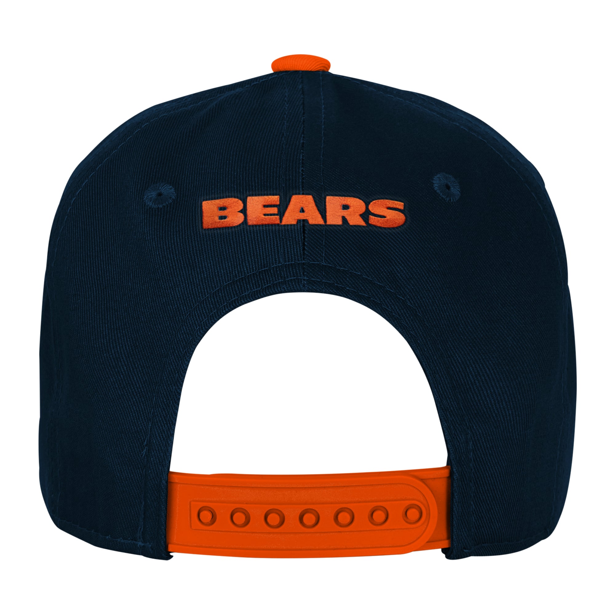 Casquette à pression Outerstuff bleu marine et orange avec logo des Chicago Bears pour enfants d'âge préscolaire