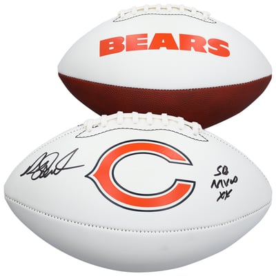 Richard Dent Chicago Bears Autographed Fanatics Authentic Franklin White Panel Football with "HOF 11" Inscription
