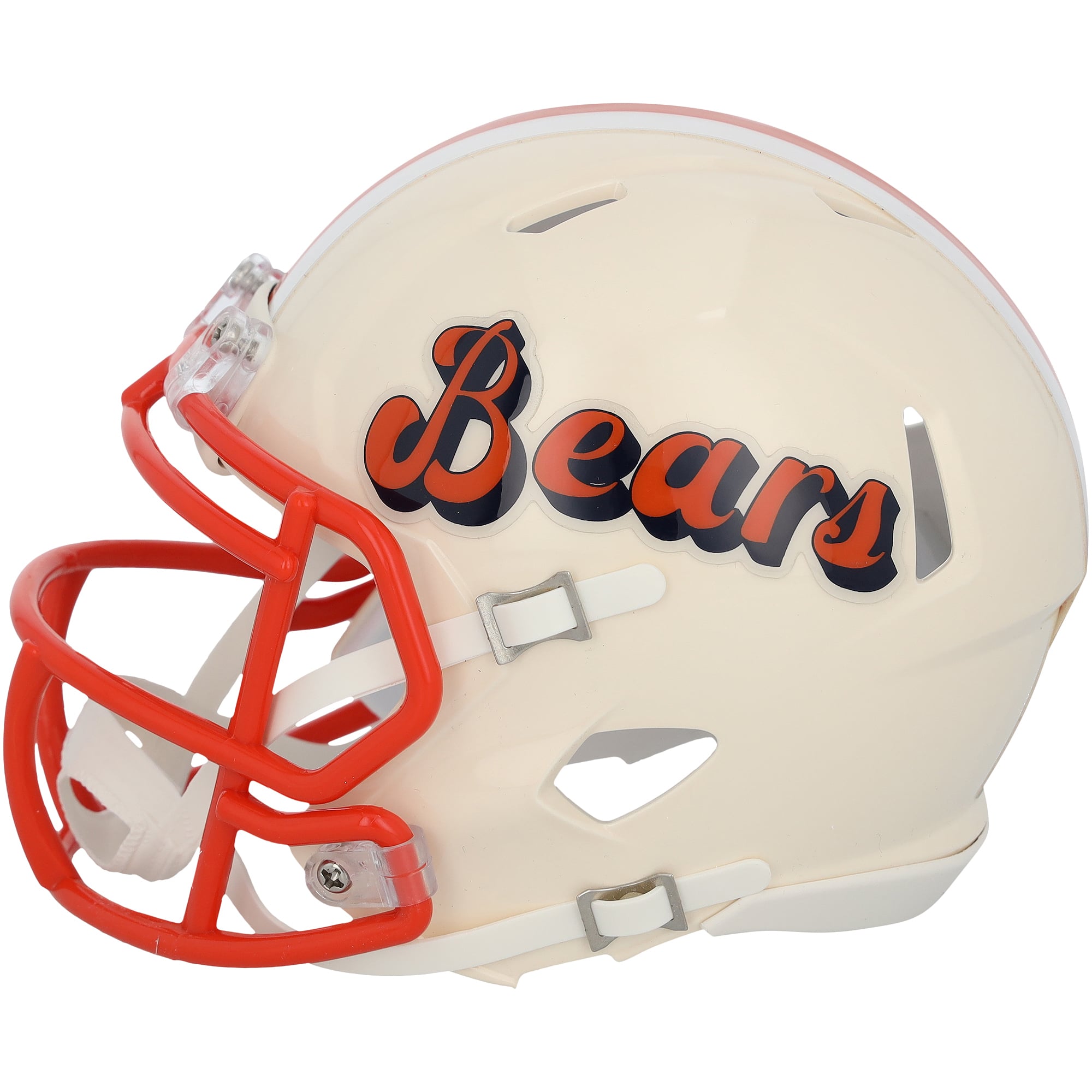 Casque miniature rétro Riddell Speed ​​autographié par Richard Dent des Chicago Bears avec inscription « HOF 11»