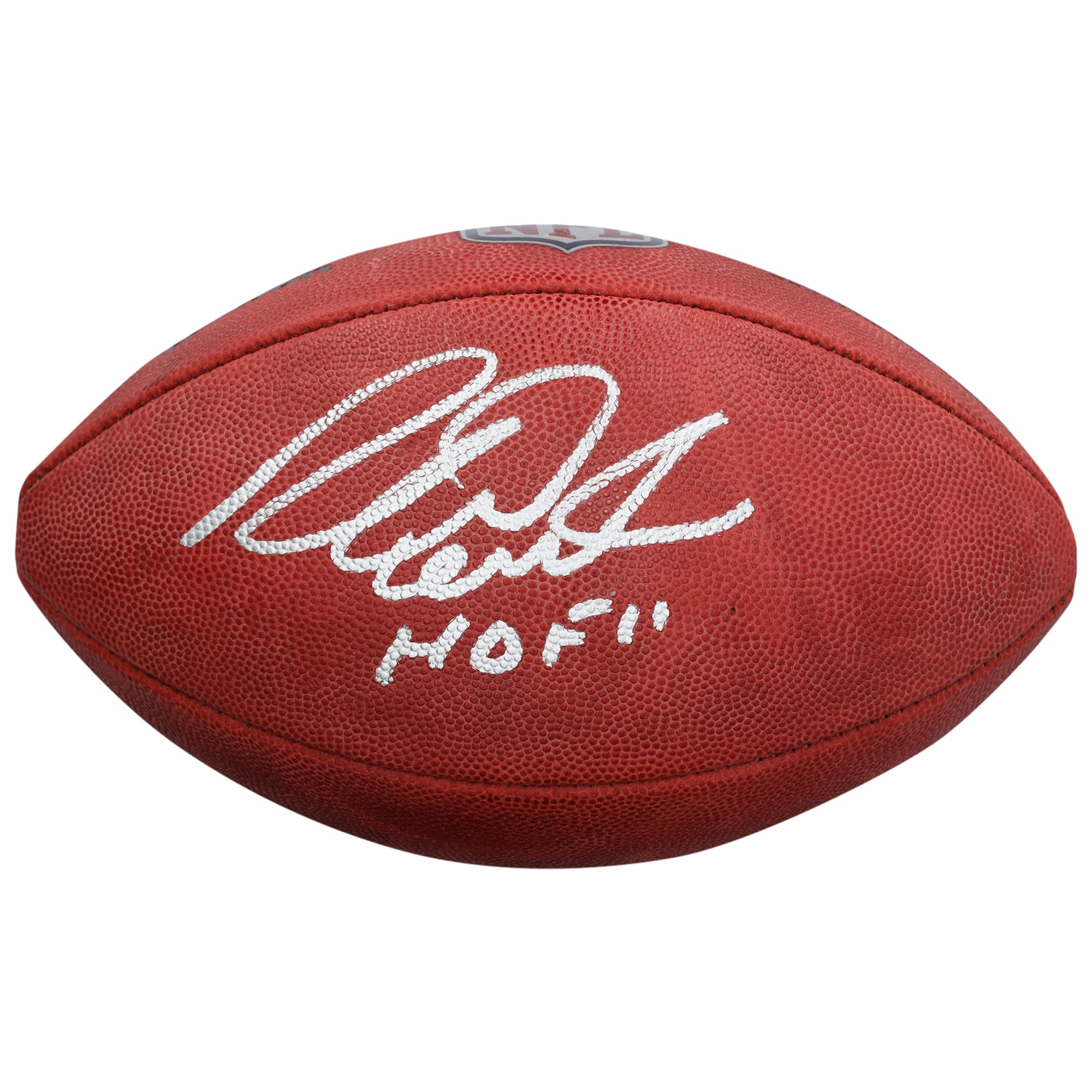 Ballon de football américain Wilson Duke en couleur, autographié par Richard Dent des Chicago Bears, avec inscription « HOF 11».