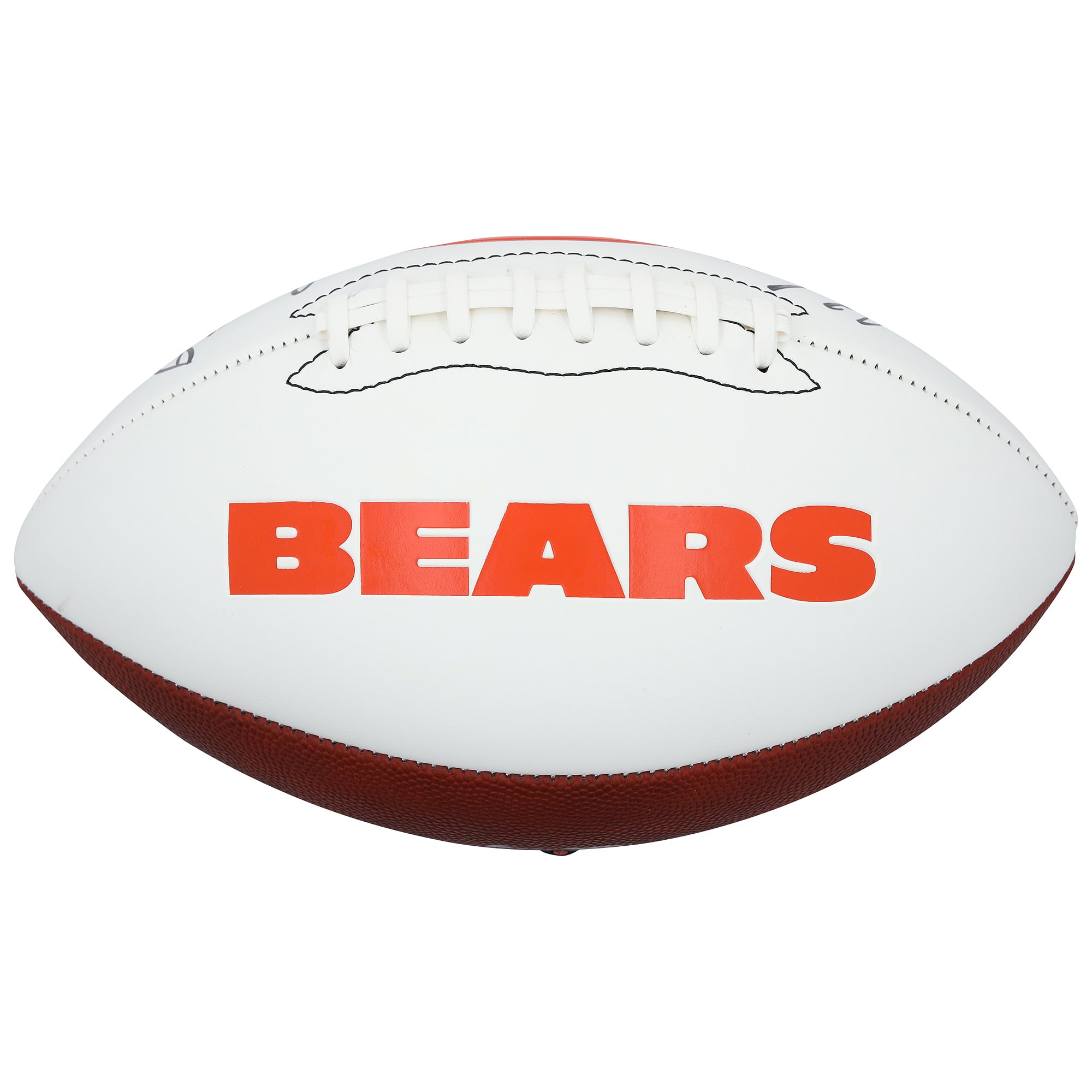 Rome Odunze & Luther Burden III Chicago Bears Autographed Franklin White Panel Football