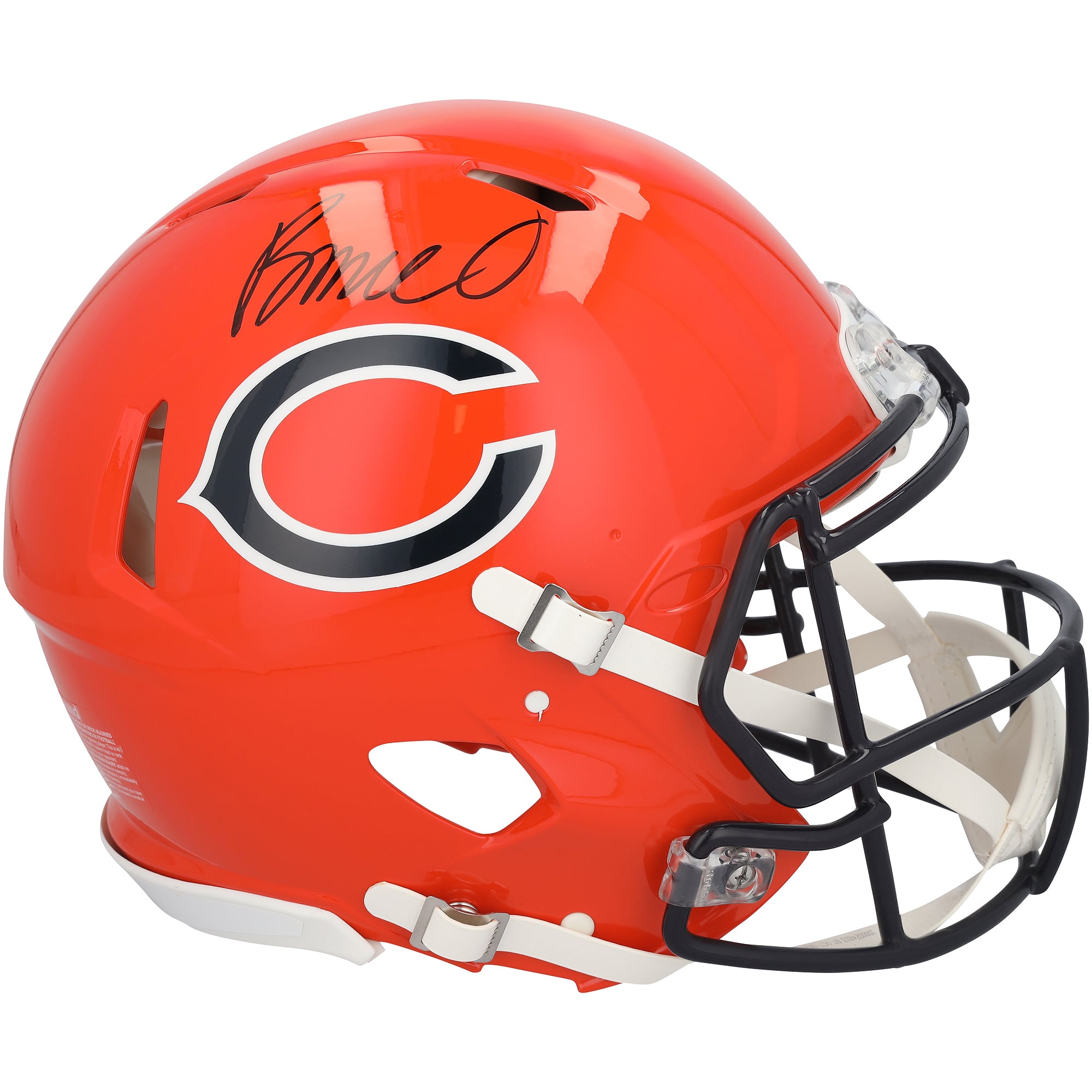 Rome Odunze Chicago Bears Autographed Riddell 2022 Alternate Speed Authentic Helmet