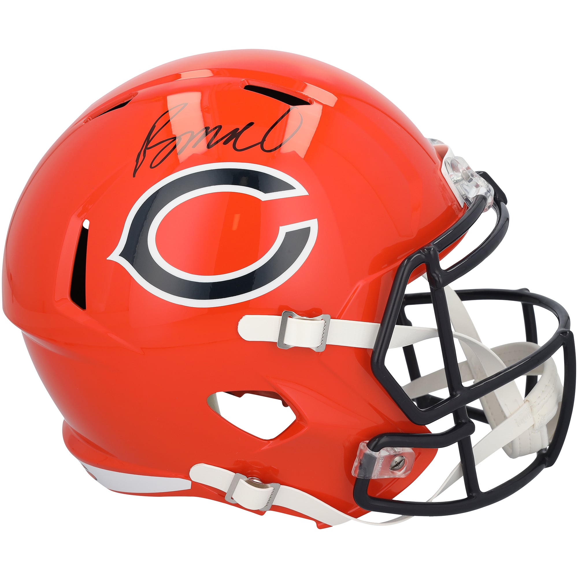 Rome Odunze Chicago Bears Autographed Riddell 2022 Alternate Speed Replica Helmet