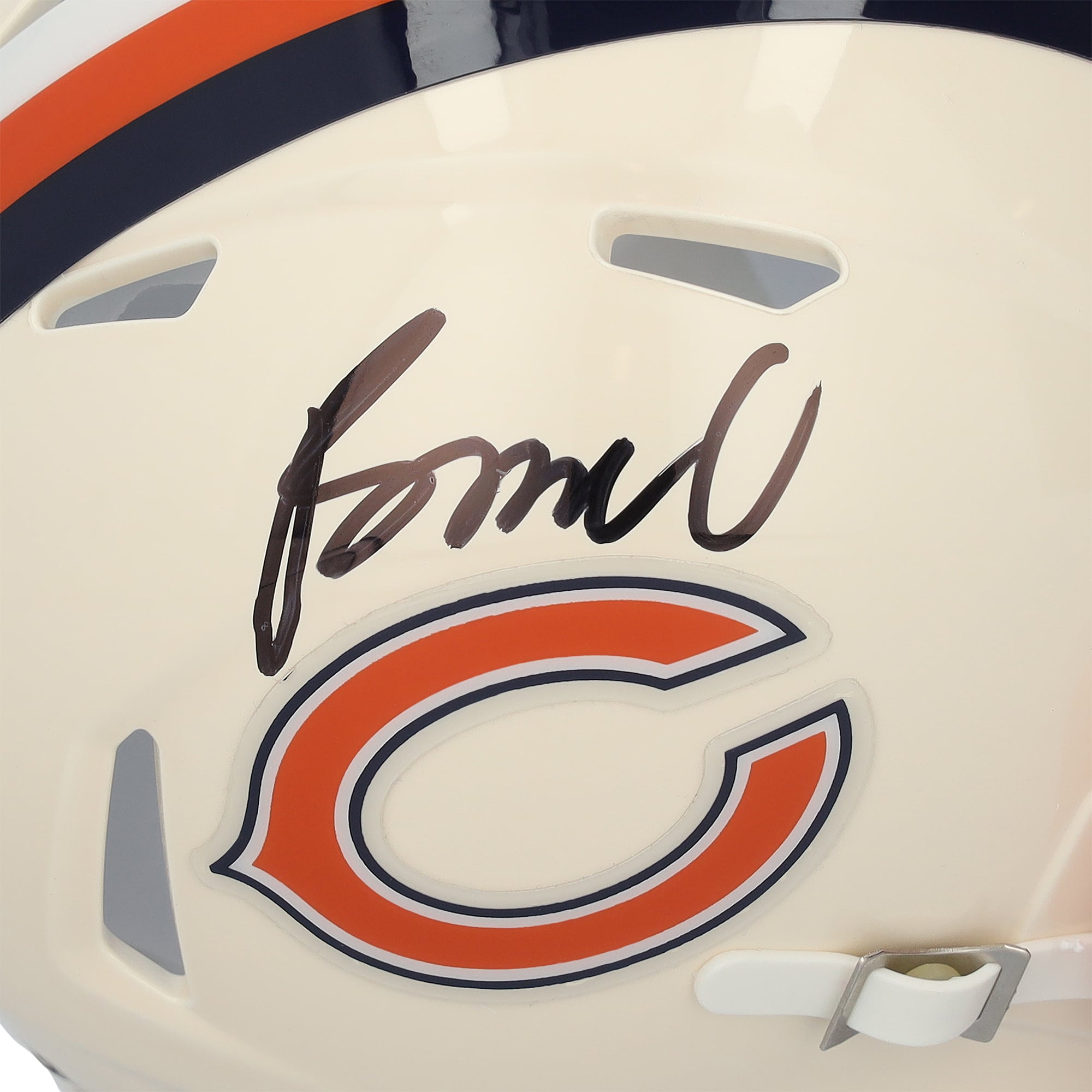 Rome Odunze Chicago Bears Autographed Riddell Retro Speed Mini Helmet