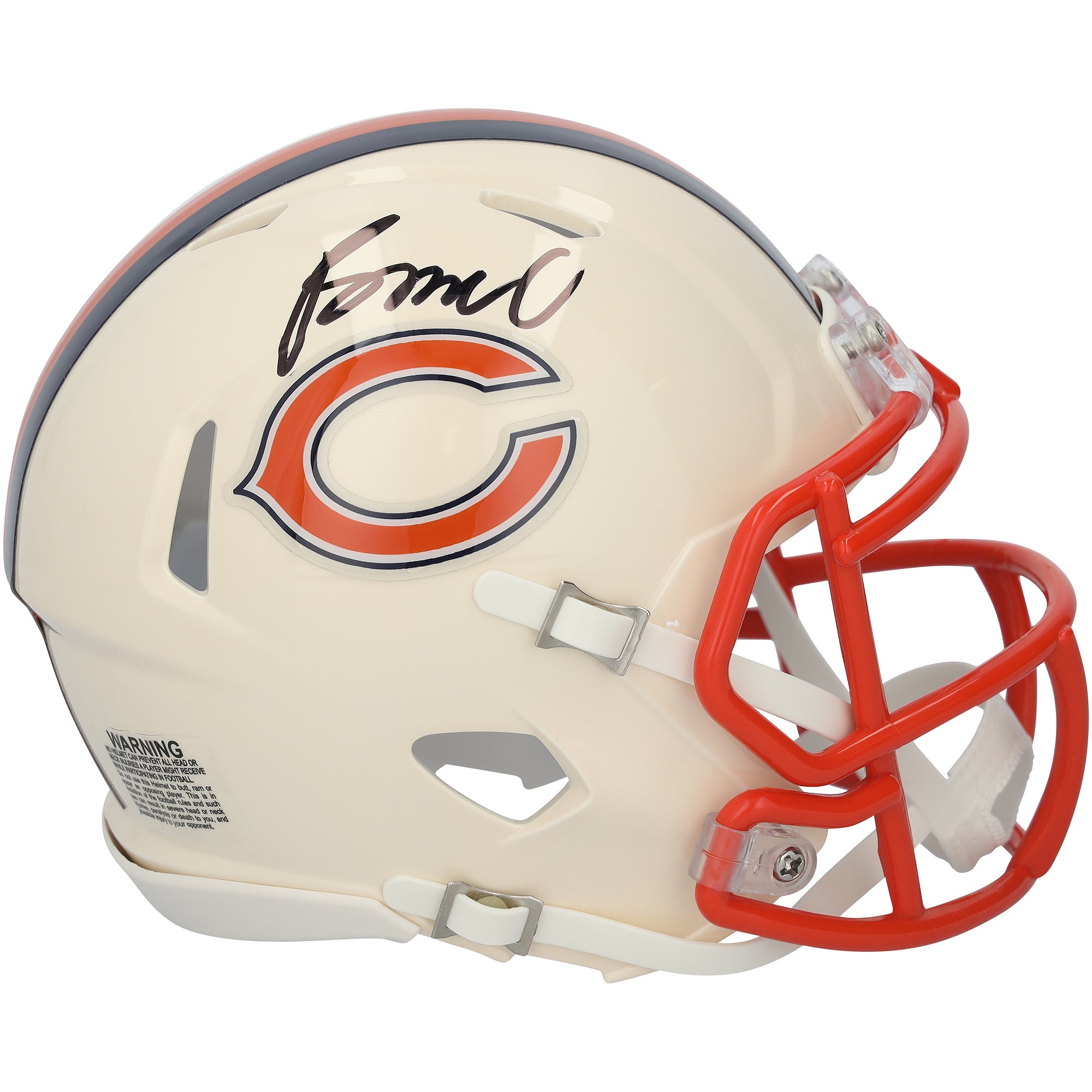 Rome Odunze Chicago Bears Autographed Riddell Retro Speed Mini Helmet