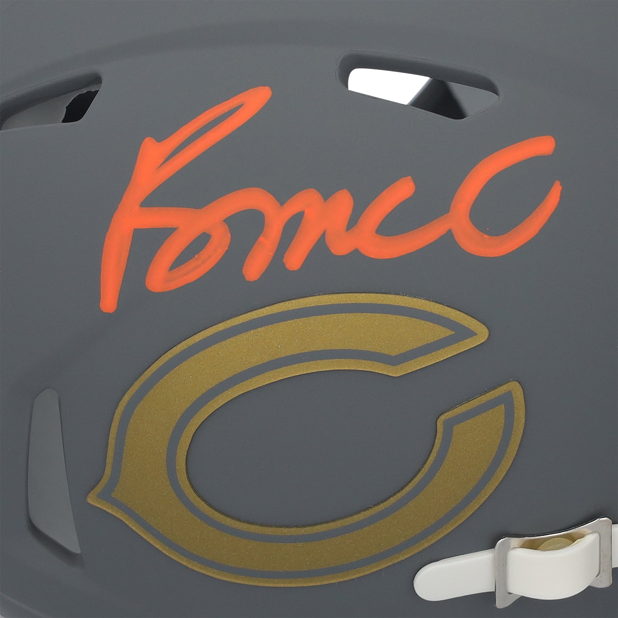 Rome Odunze Chicago Bears Autographed Riddell Slate Speed Mini Helmet