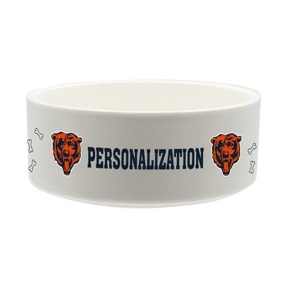 Chicago Bears The Memory Company 35oz. Personalized Ceramic Pet Bowl