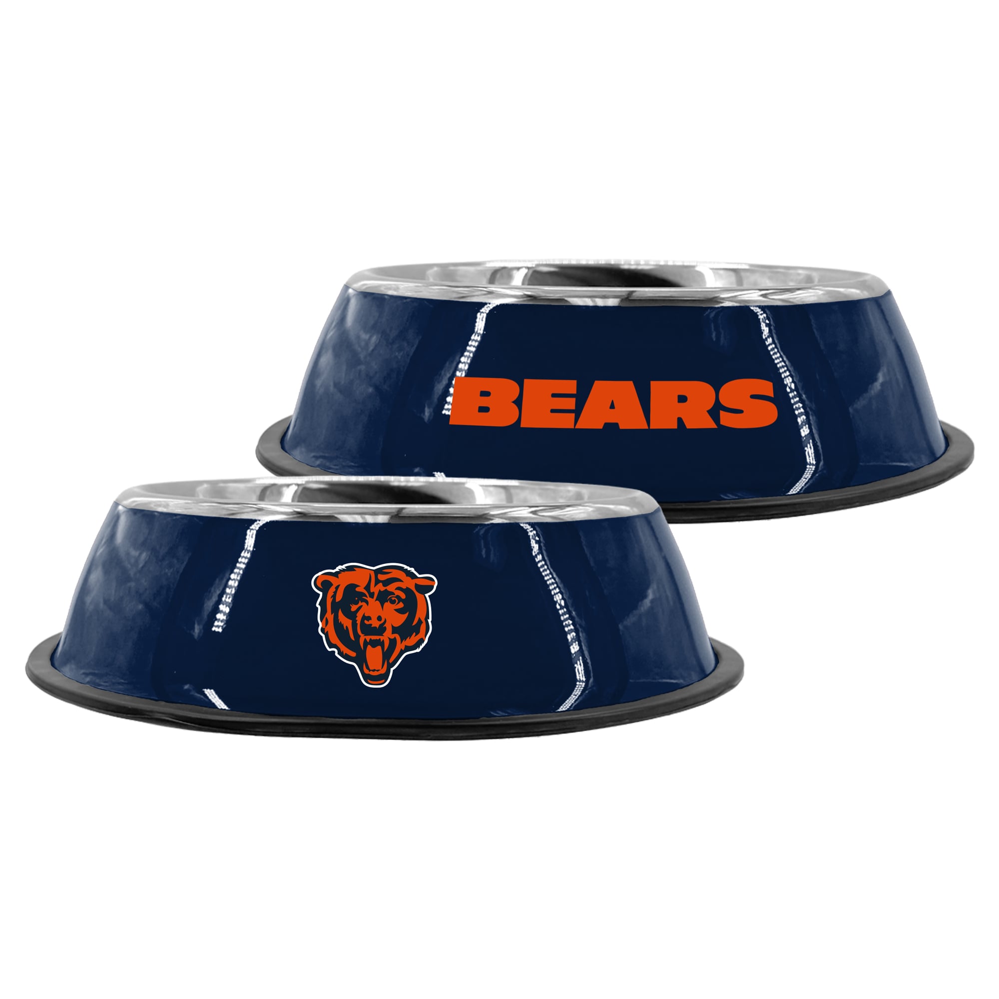 Gamelle pour animaux de compagnie Chicago Bears 9" en acier inoxydable de The Memory Company