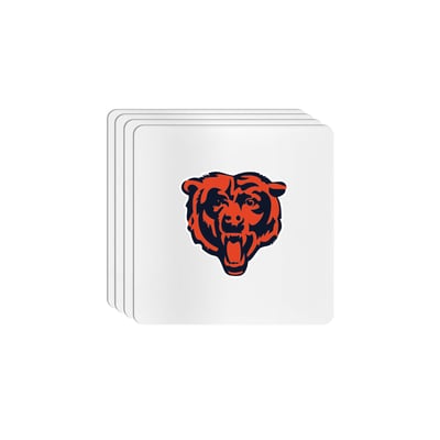 Chicago Bears The Memory Company Square Ceramic Coaster Set