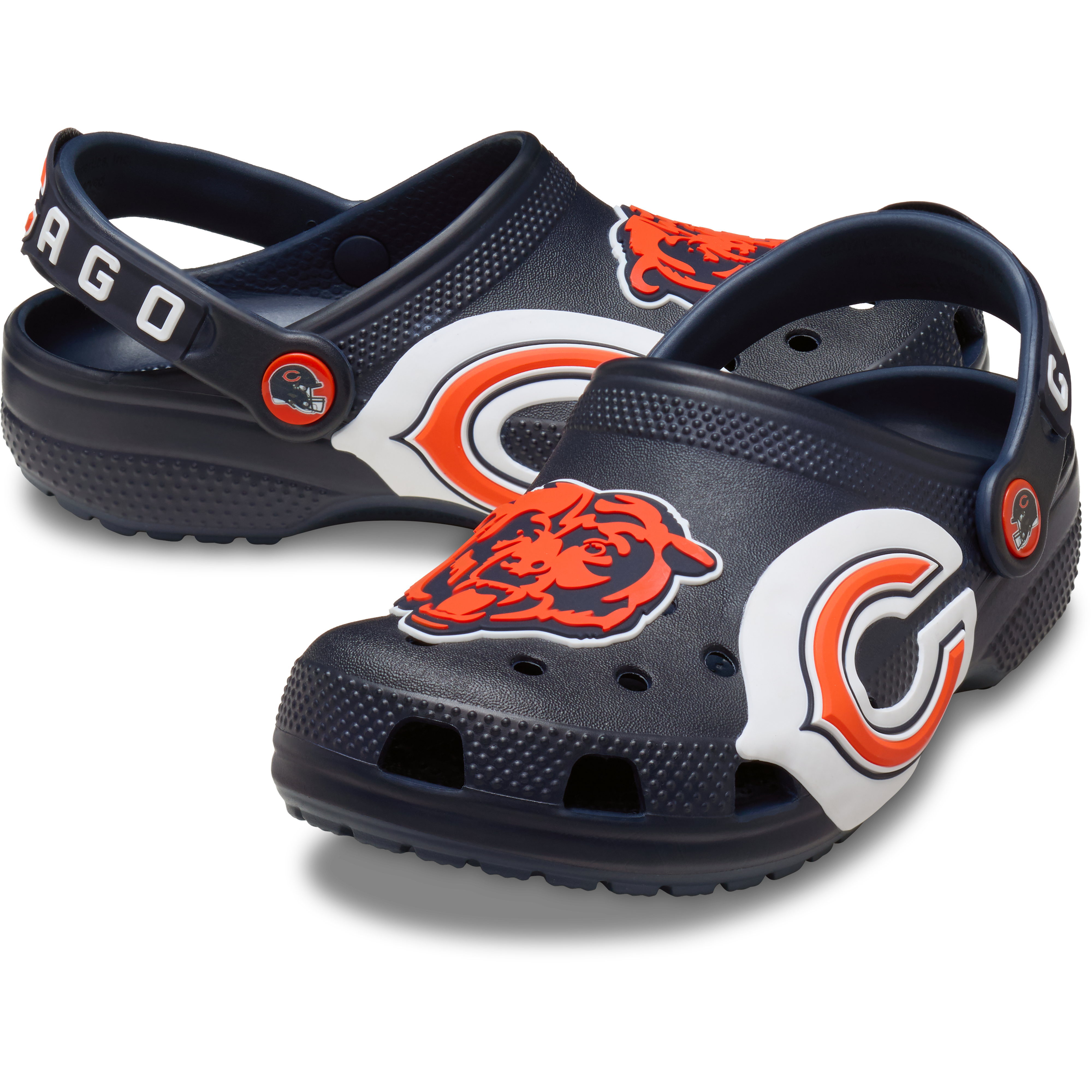 Sabots classiques Crocs pour tout-petits, bleu marine, Chicago Bears