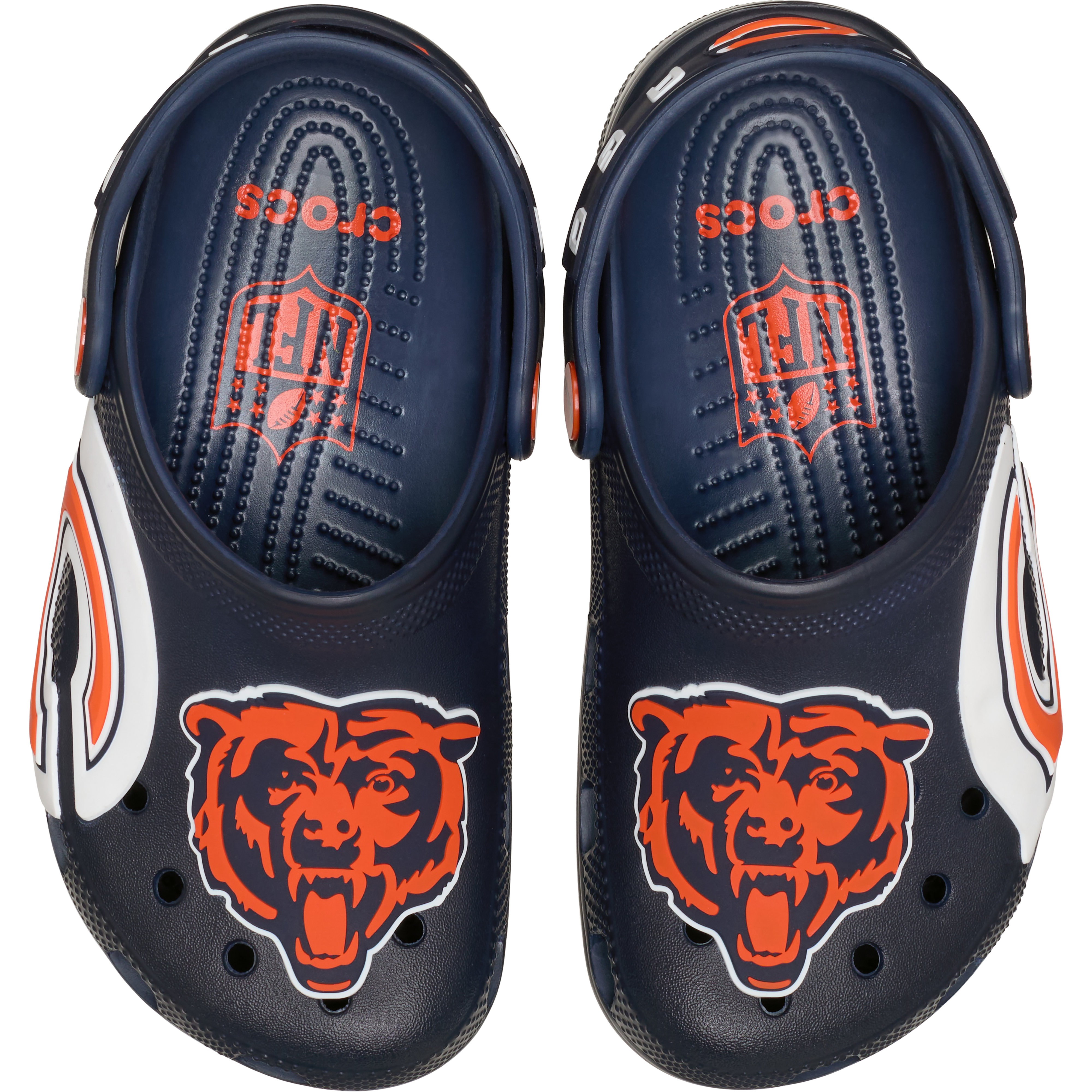 Sabots classiques Crocs pour tout-petits, bleu marine, Chicago Bears
