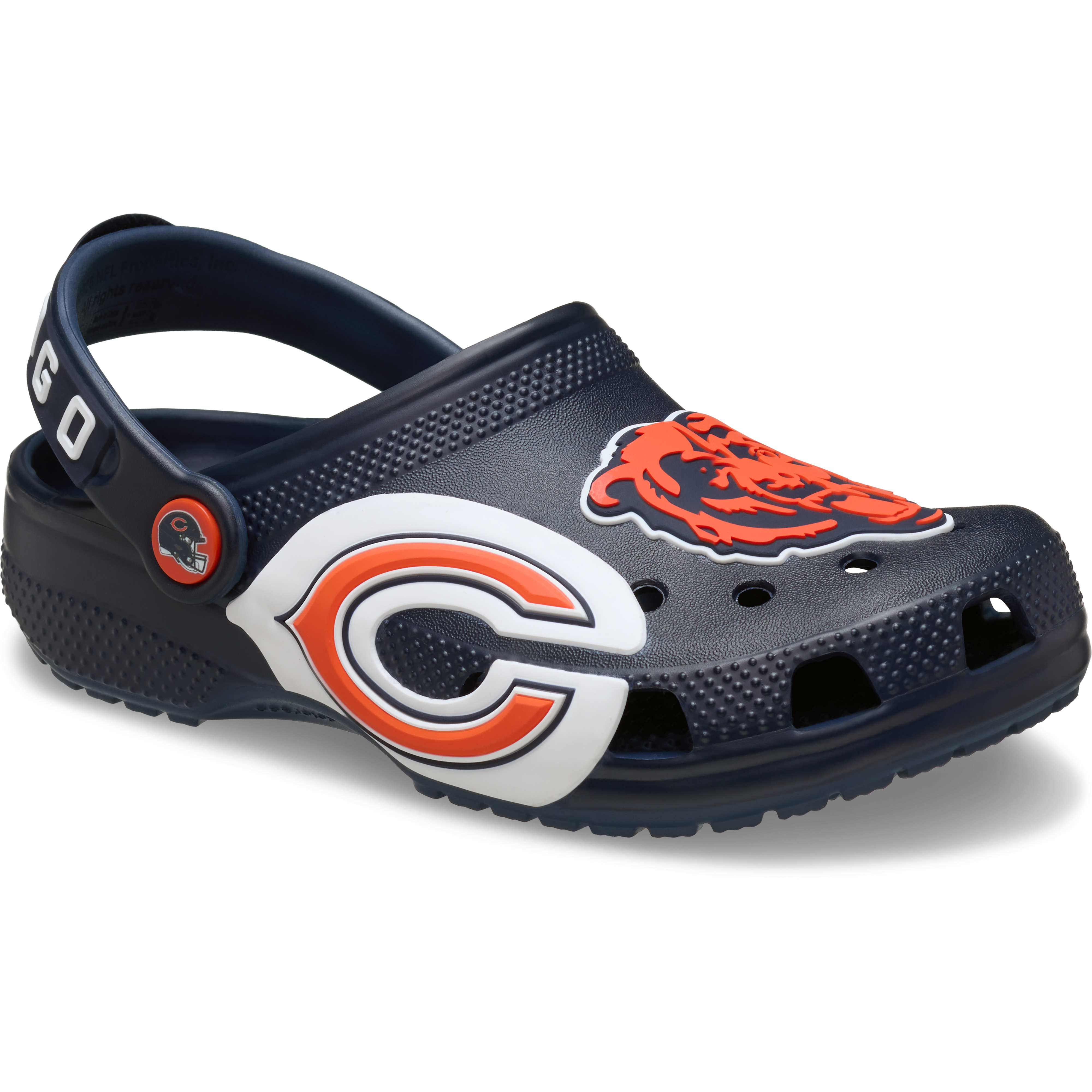 Sabots classiques Crocs pour tout-petits, bleu marine, Chicago Bears