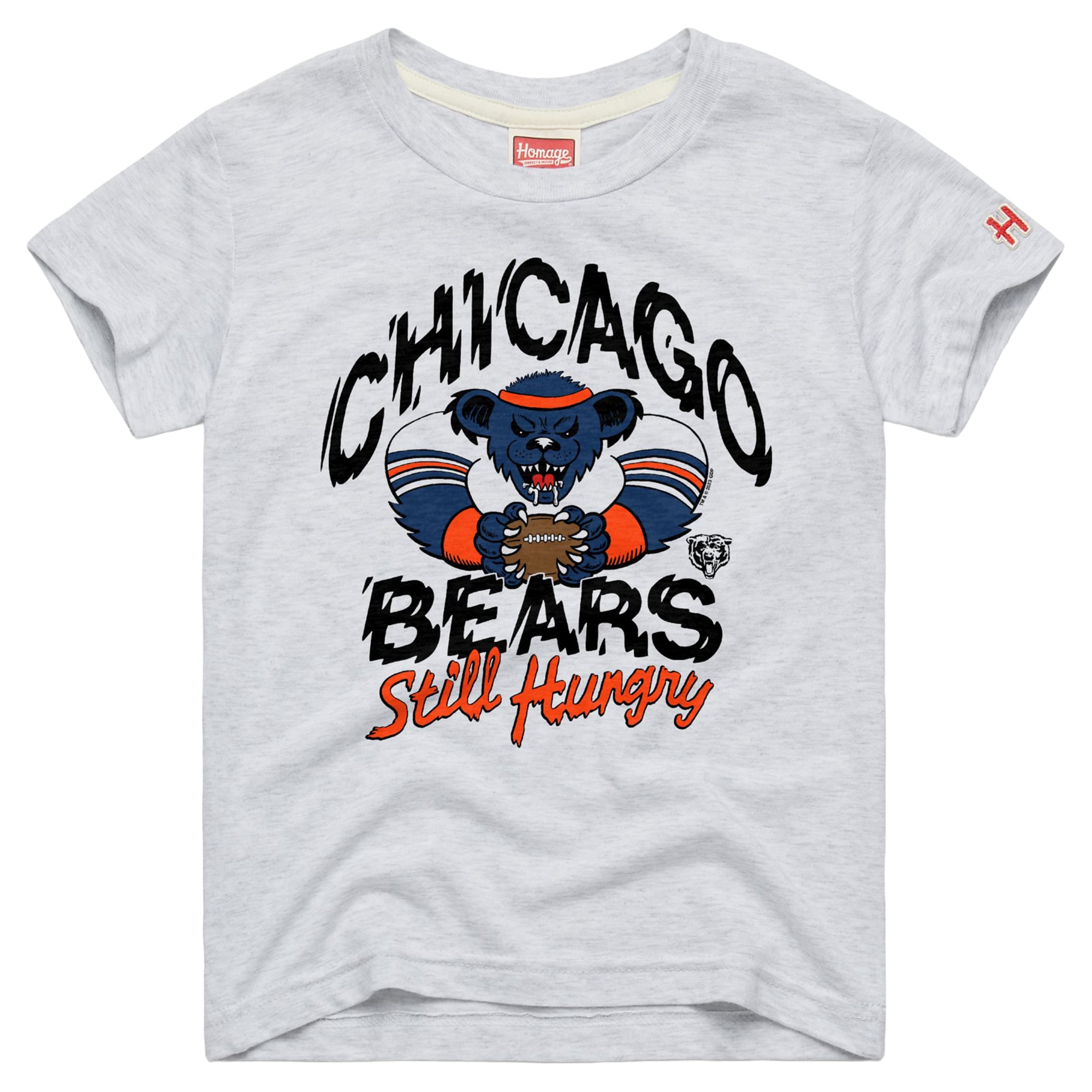 T-shirt pour tout-petit Hommage Ash Chicago Bears NFL x Grateful Dead Tri-Blend