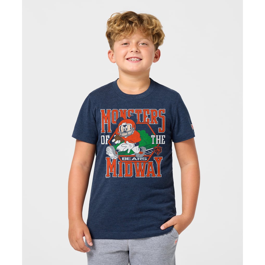 Camiseta infantil de mezcla triple Chicago Bears x Mickey Mouse ...