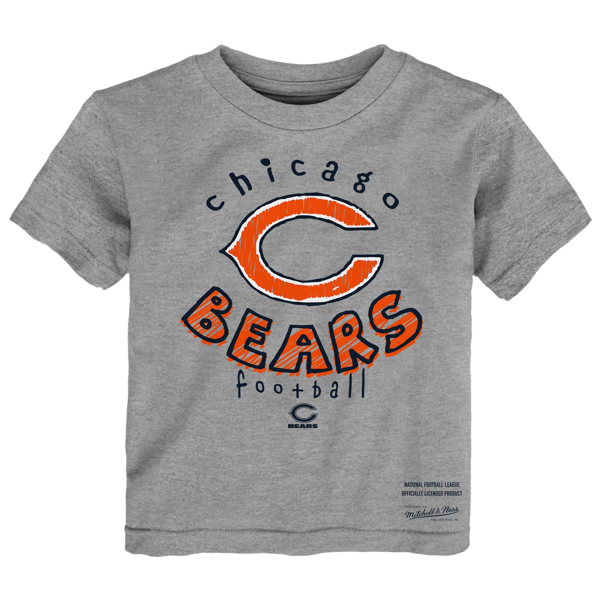 Toddler Mitchell & Ness Navy/Gray Chicago Bears Two-Pack Sketched Up T-Shirt Set