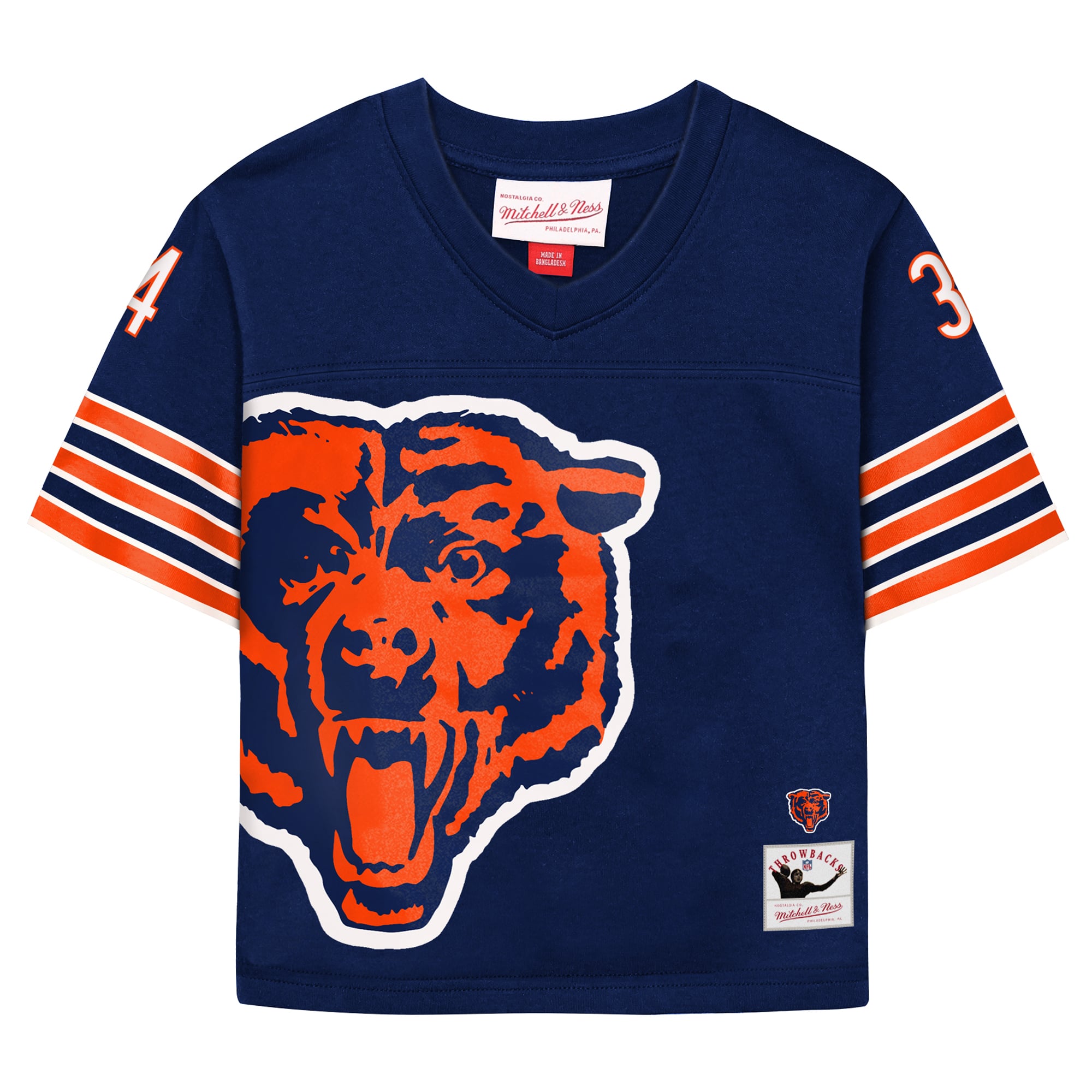 Ensemble short Mitchell & Ness Walter Payton bleu marine Chicago Bears Playmaker pour tout-petit