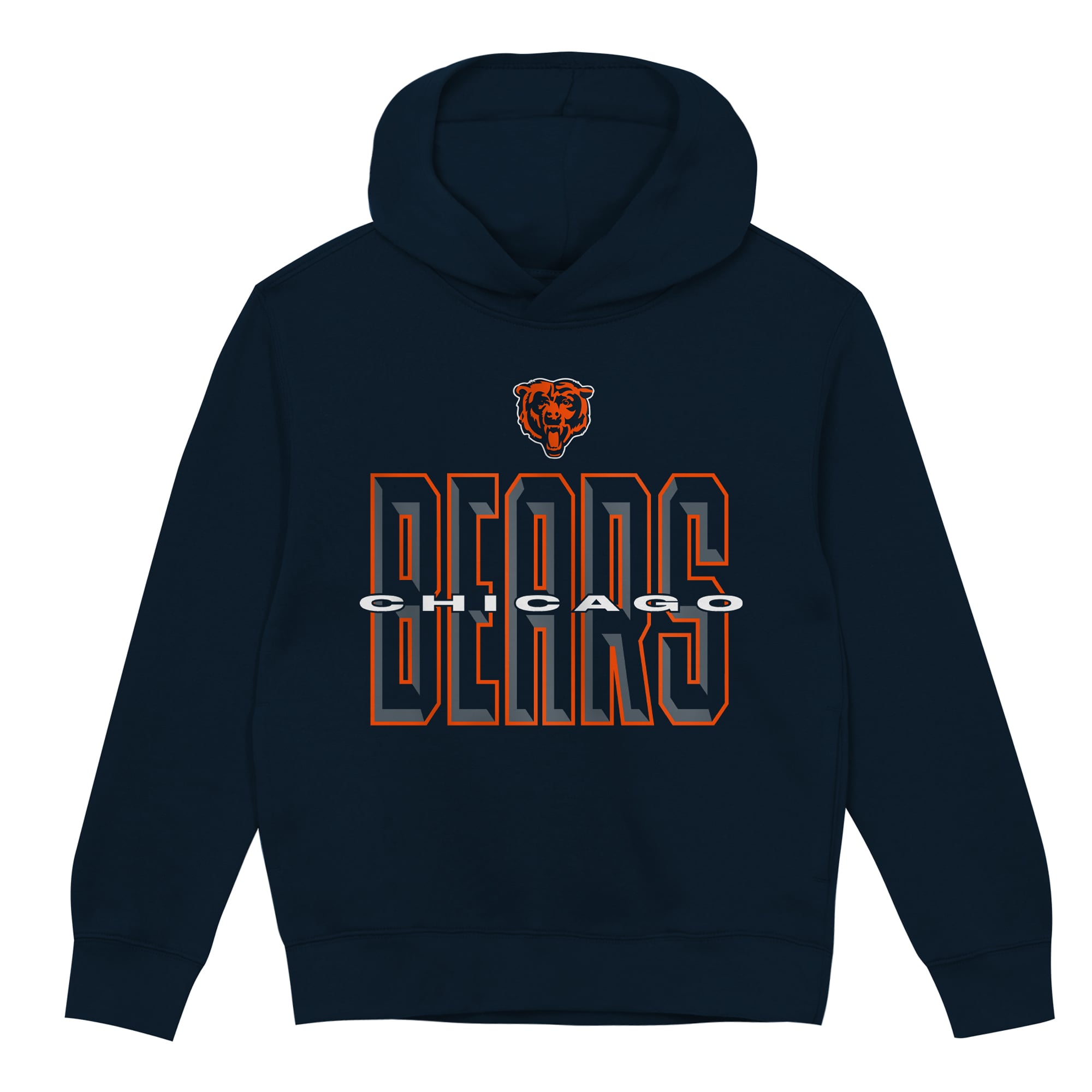 Sweat à capuche polaire Outerstuff bleu marine Chicago Bears Field General pour tout-petit