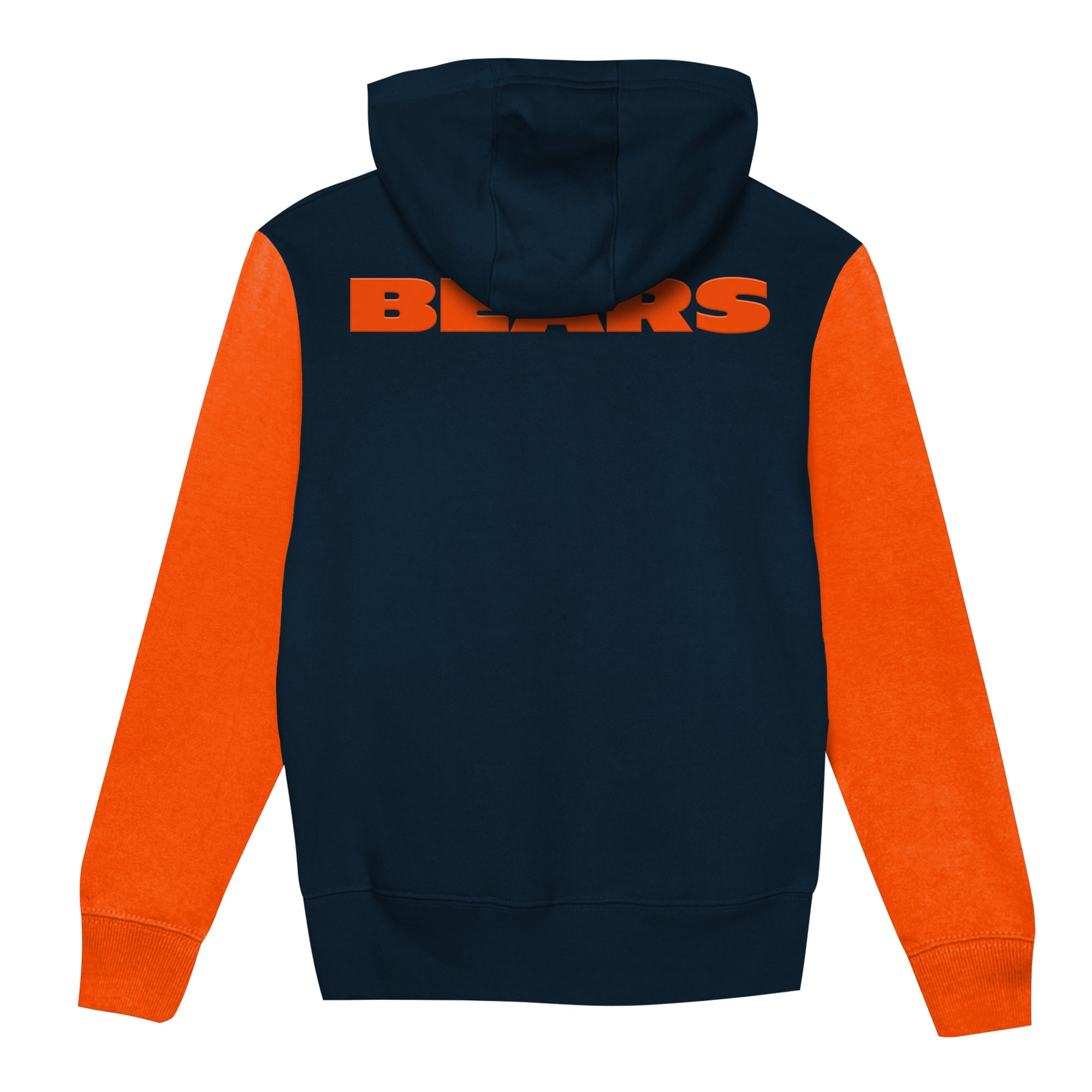 Sweat à capuche zippé Outerstuff bleu marine/orange Chicago Bears Stadium pour tout-petit