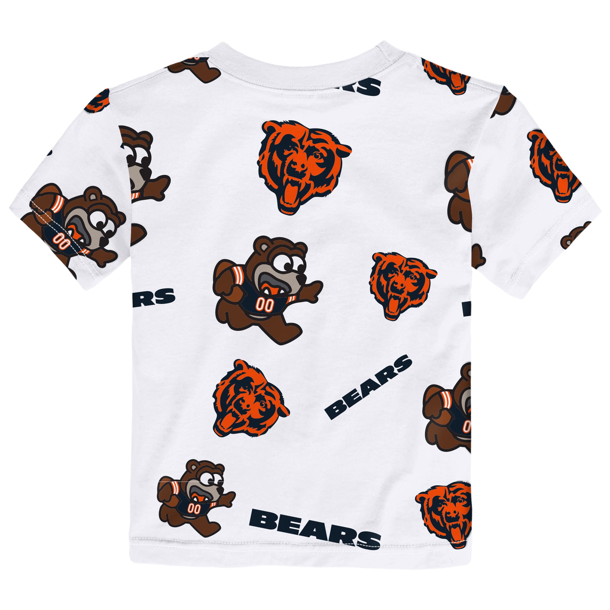 T-shirt de jeu Outerstuff blanc pour tout-petits avec la mascotte des Chicago Bears