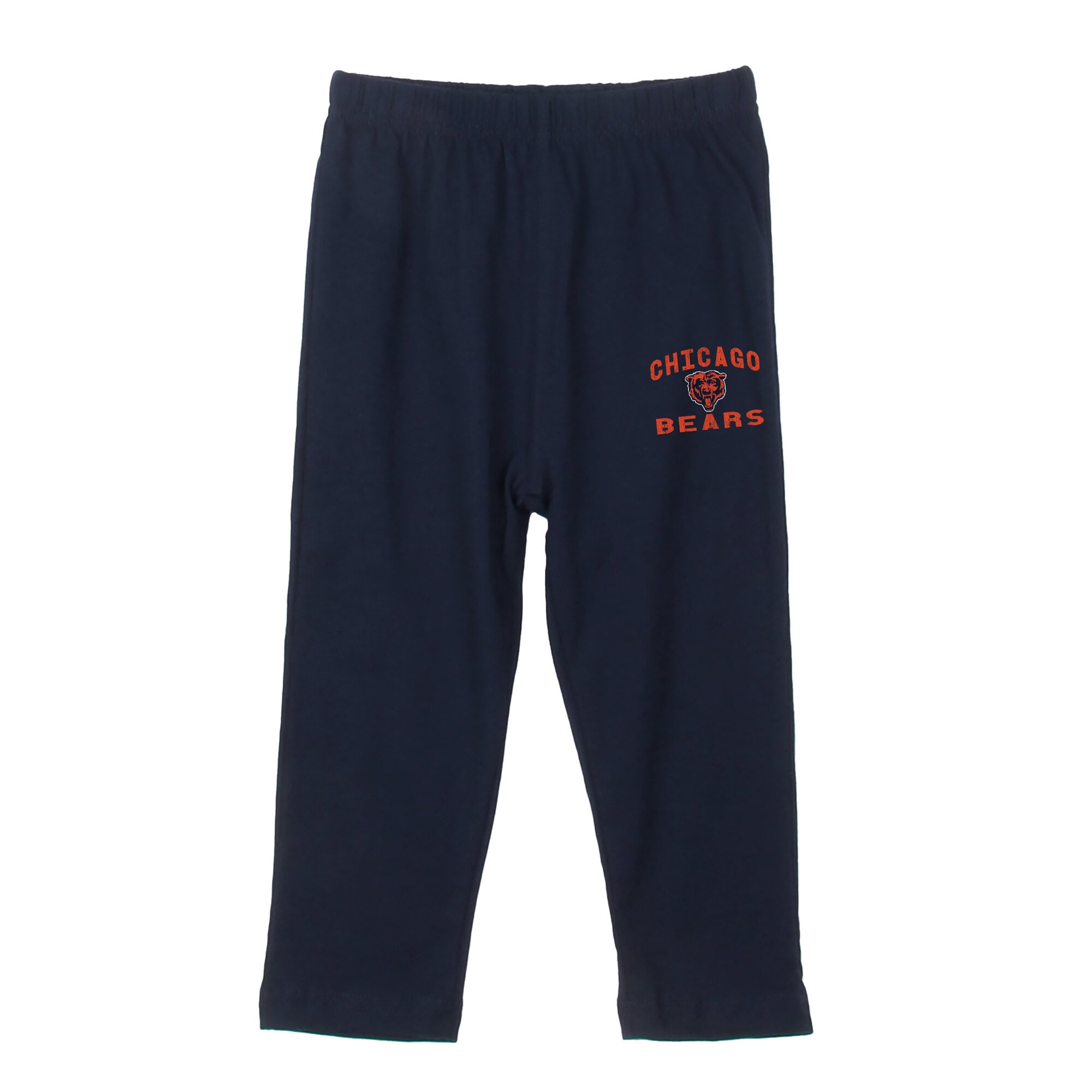 Toddler Wes & Willy  Navy Chicago Bears Stripe Hooded Long Sleeve Top and Pant Set