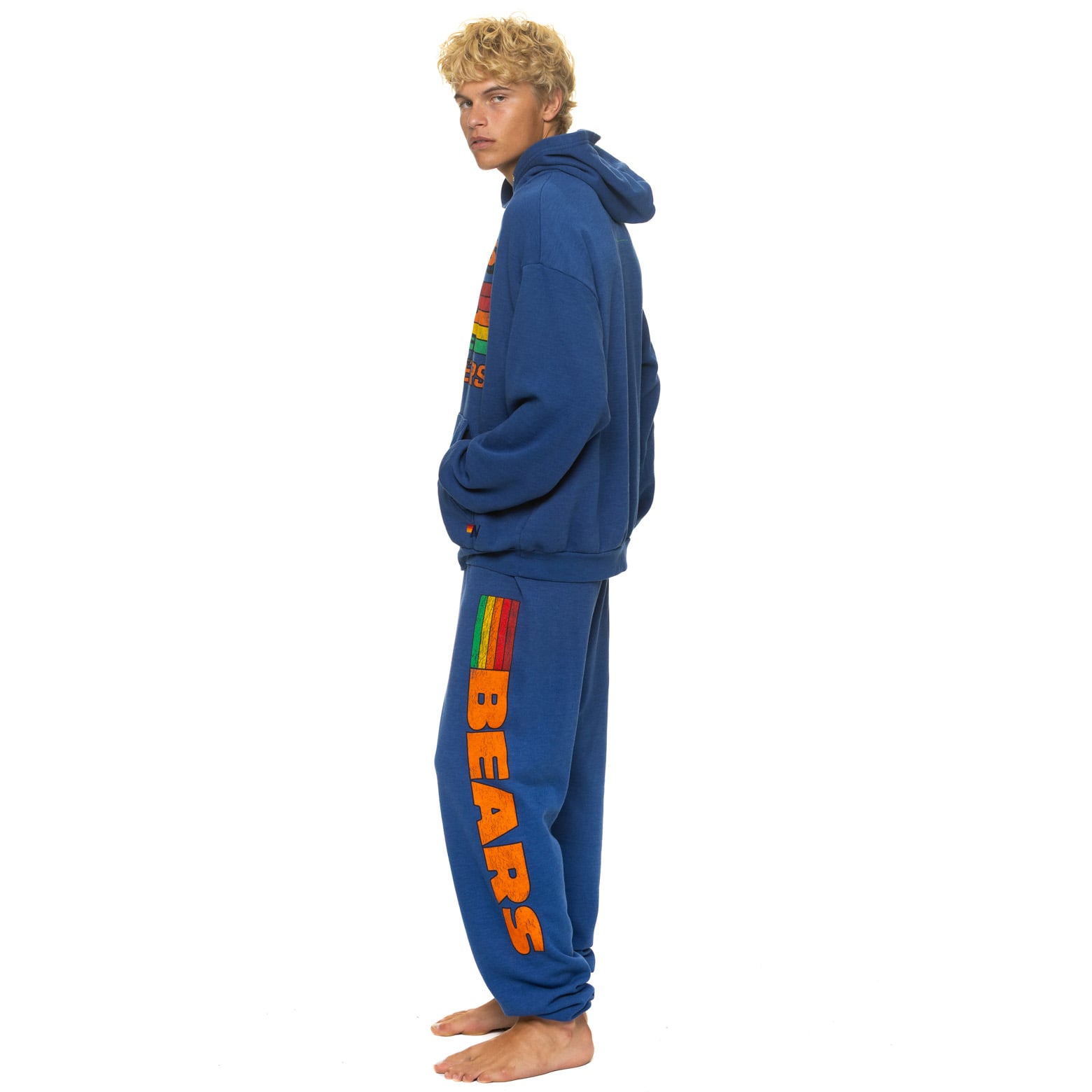 Pantalon de survêtement unisexe Aviator Nation Royal Chicago Bears en mélange trois matières