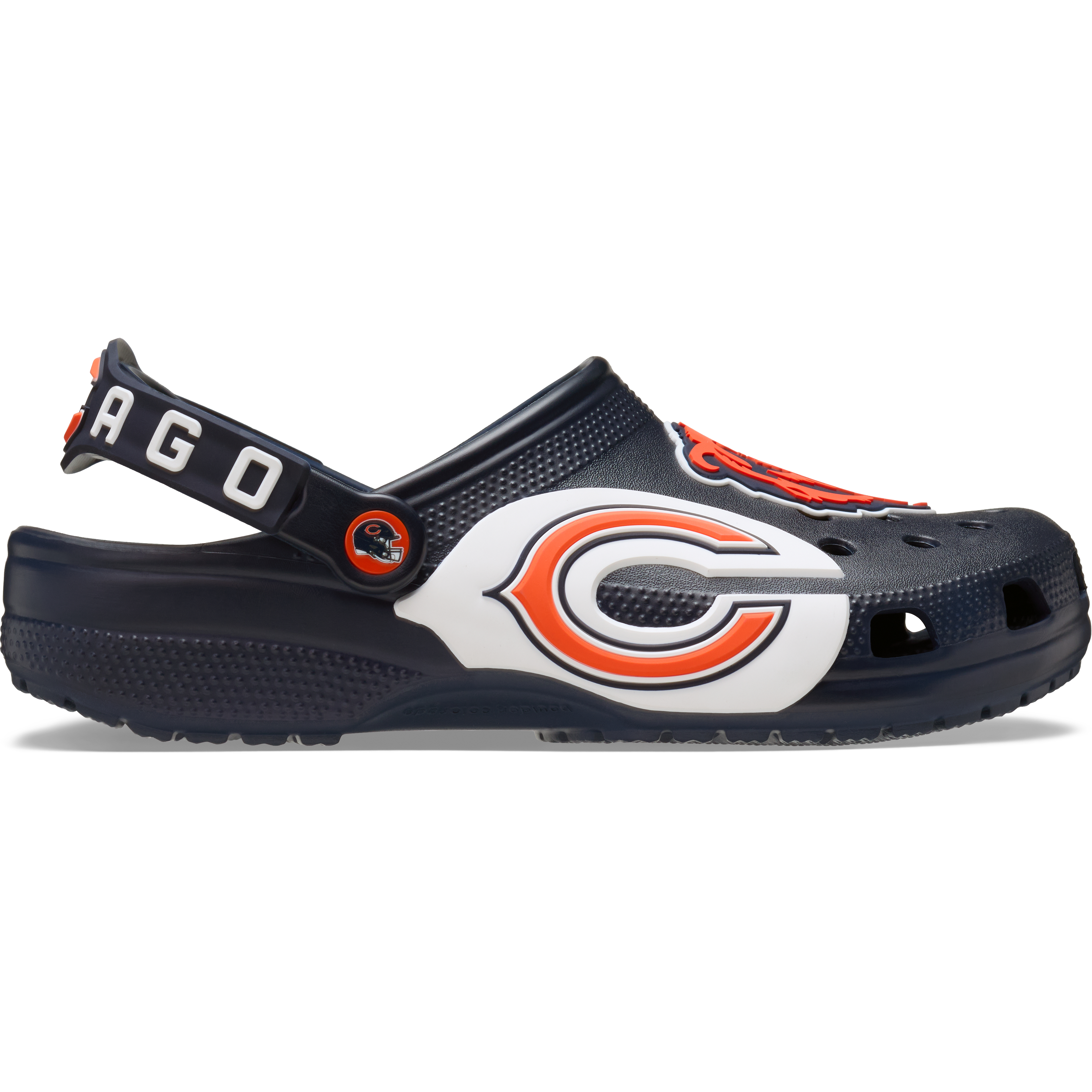 Unisex Crocs Navy Chicago Bears Classic Clog