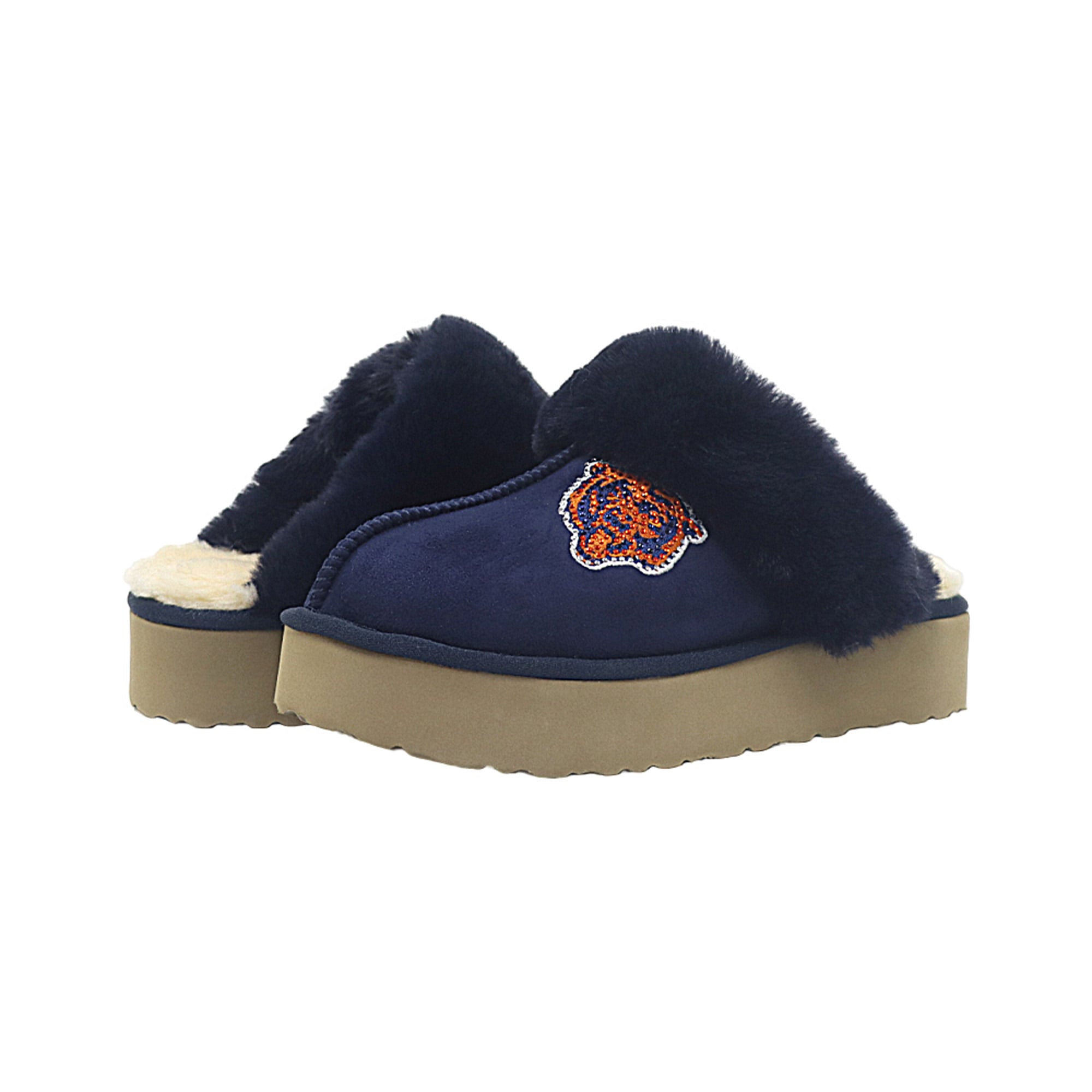 Pantoufles unisexes Cuce aux couleurs de l'équipe des Chicago Bears
