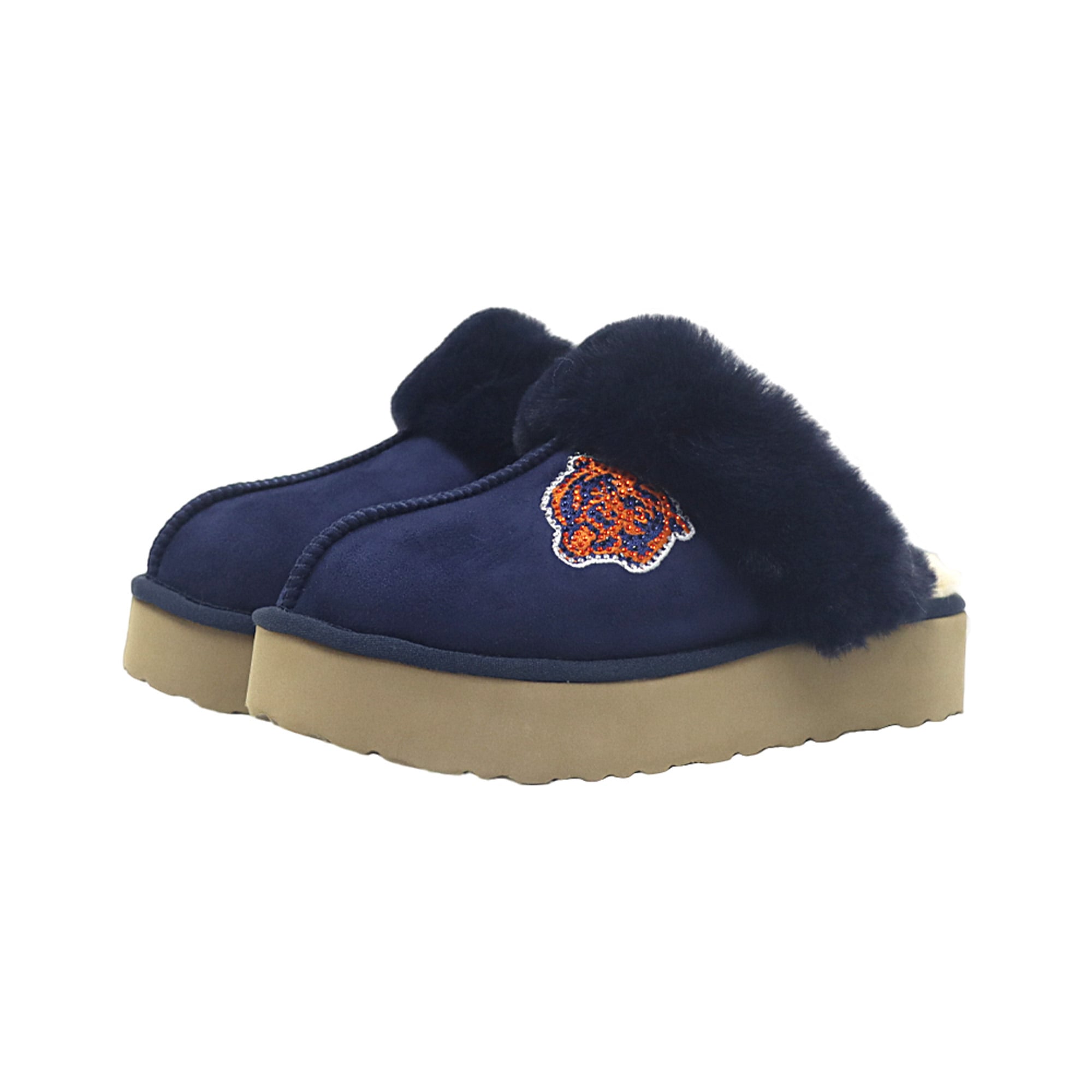 Pantoufles unisexes Cuce aux couleurs de l'équipe des Chicago Bears