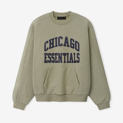 Chicago Bears Fear of God x NFL Unisex 90s Relaxed Sweatshirt - Heather Gray