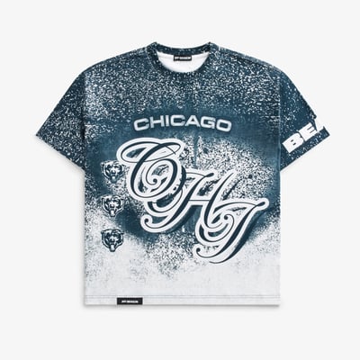 Chicago Bears Off Season Unisex Jumbo Print Graphic T-Shirt - Navy