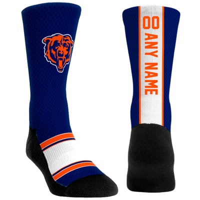  Chicago Bears Rock Em Unisex Custom Jersey Crew Socks - Navy