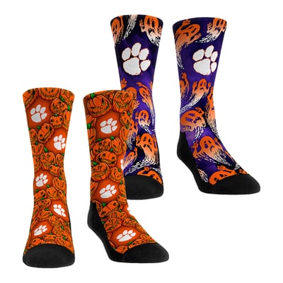  Chicago Bears Rock Em Unisex Halloween Crew Socks 2-Pack Set - Orange