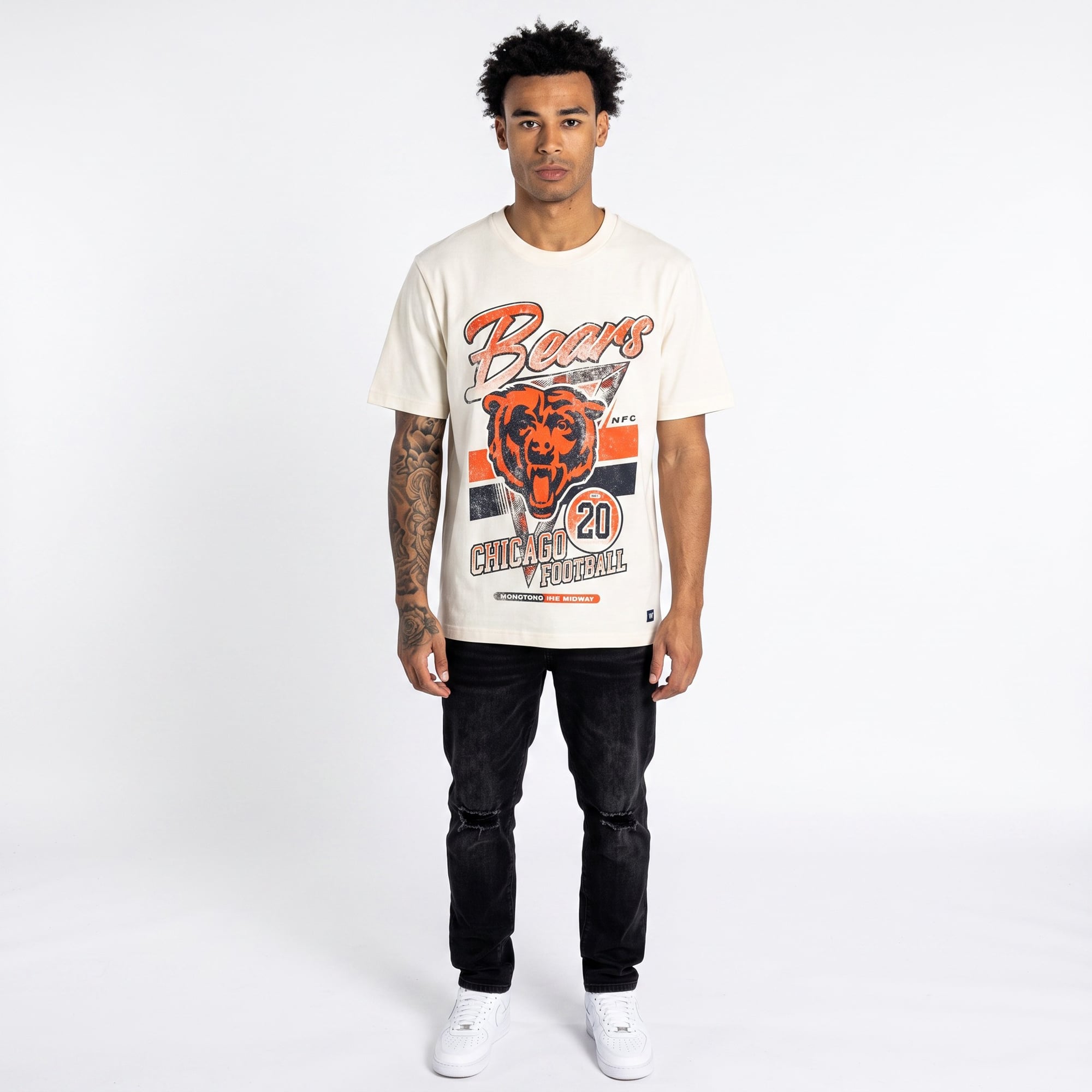T-shirt unisexe The Wild Collective couleur crème, groupe Chicago Bears