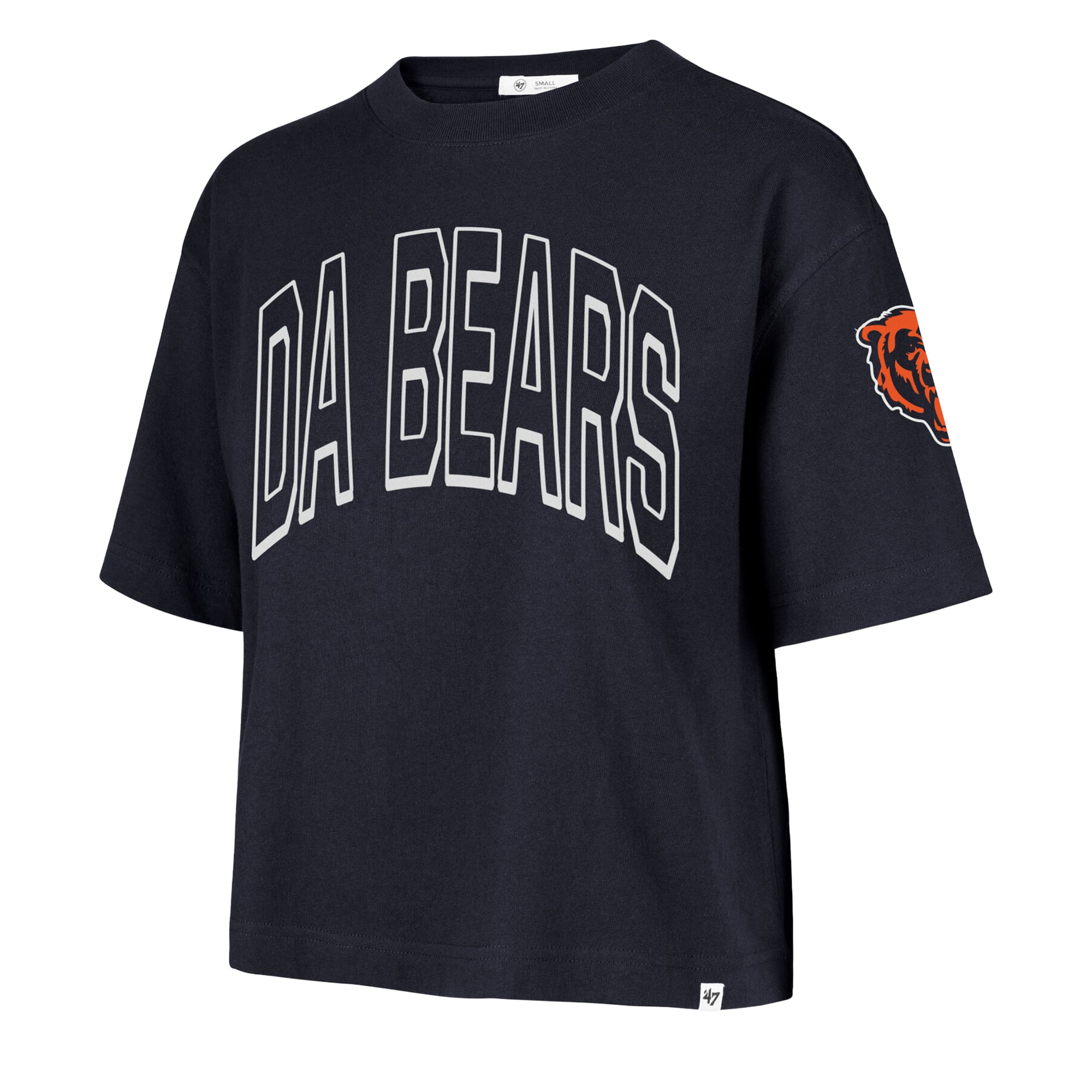 Women's '47 Navy Chicago Bears Call Out Reed City T-Shirt