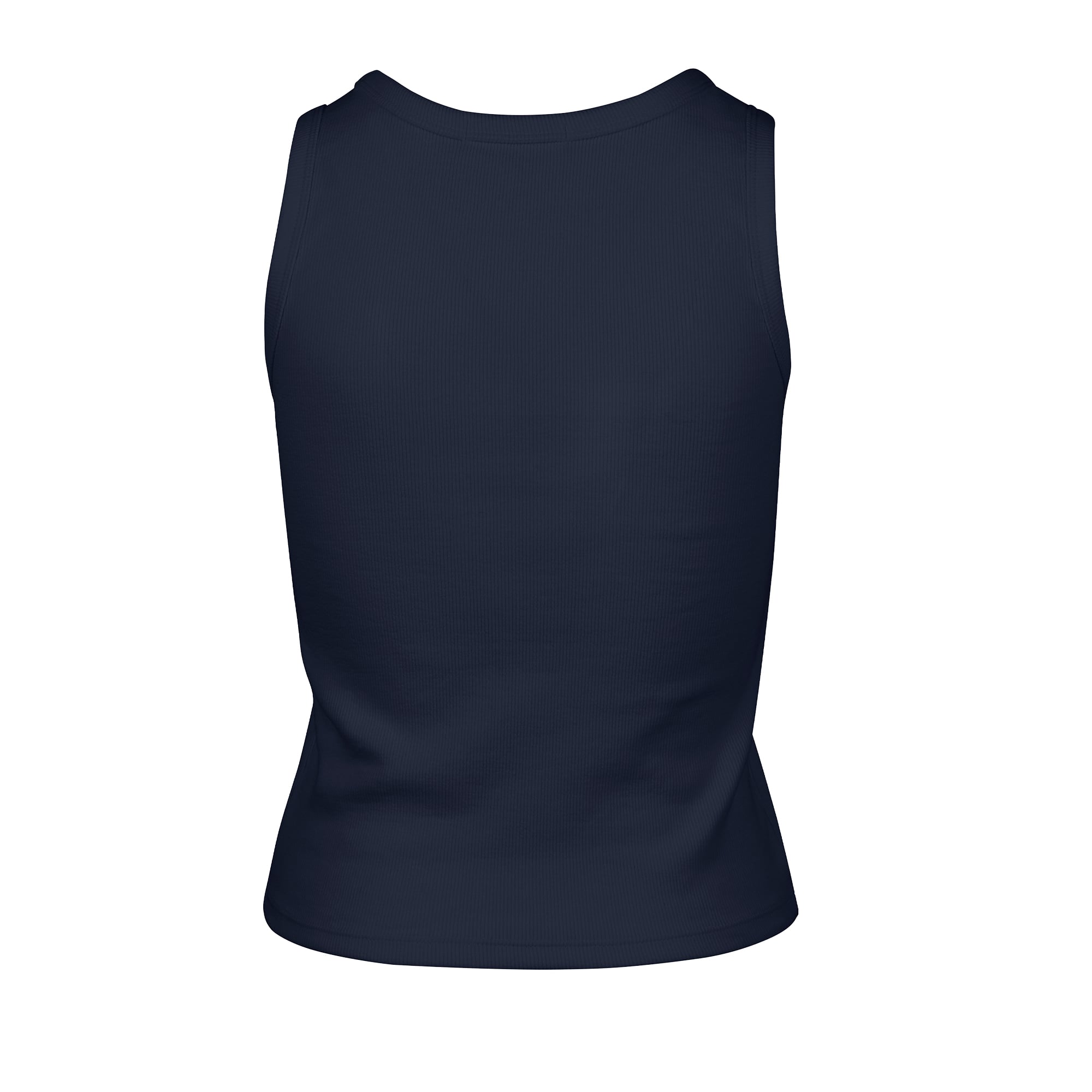 Débardeur court côtelé à coupe droite Chicago Bears, bleu marine, pour femme