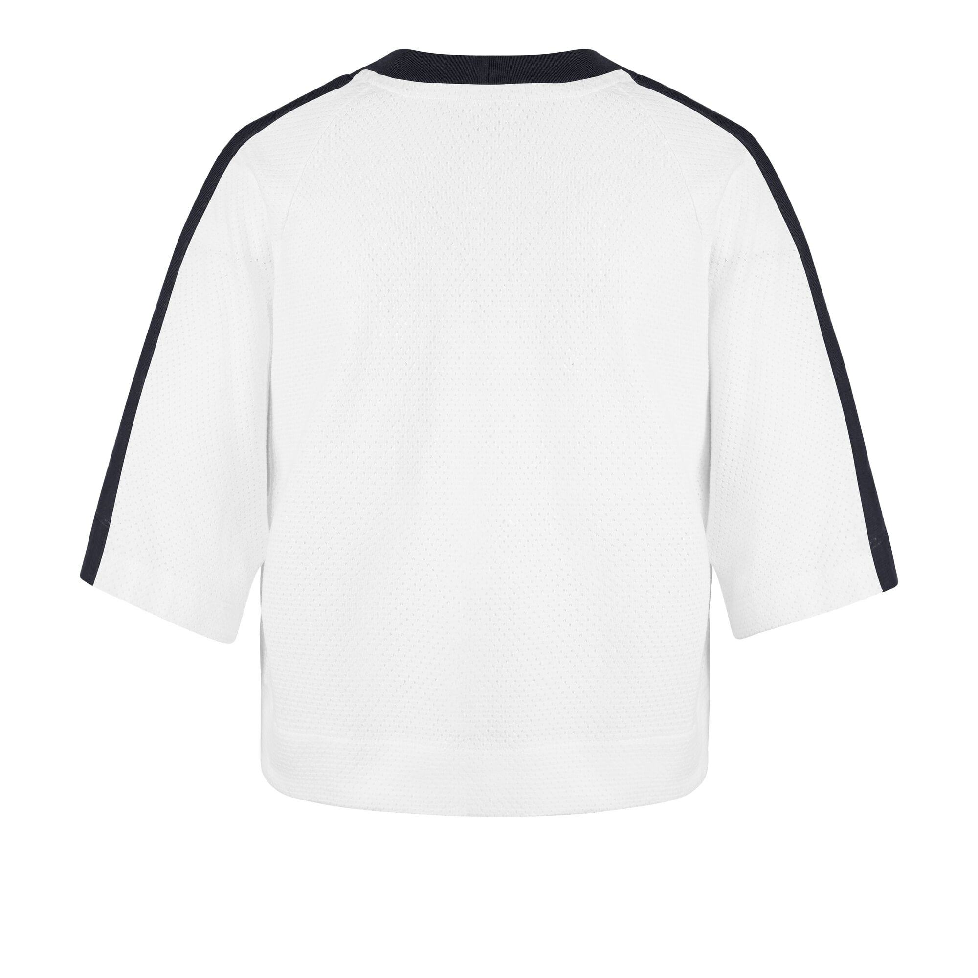 Women's '47 White Chicago Bears Big Overarch Drop Needle Raglan V-Neck T-Shirt