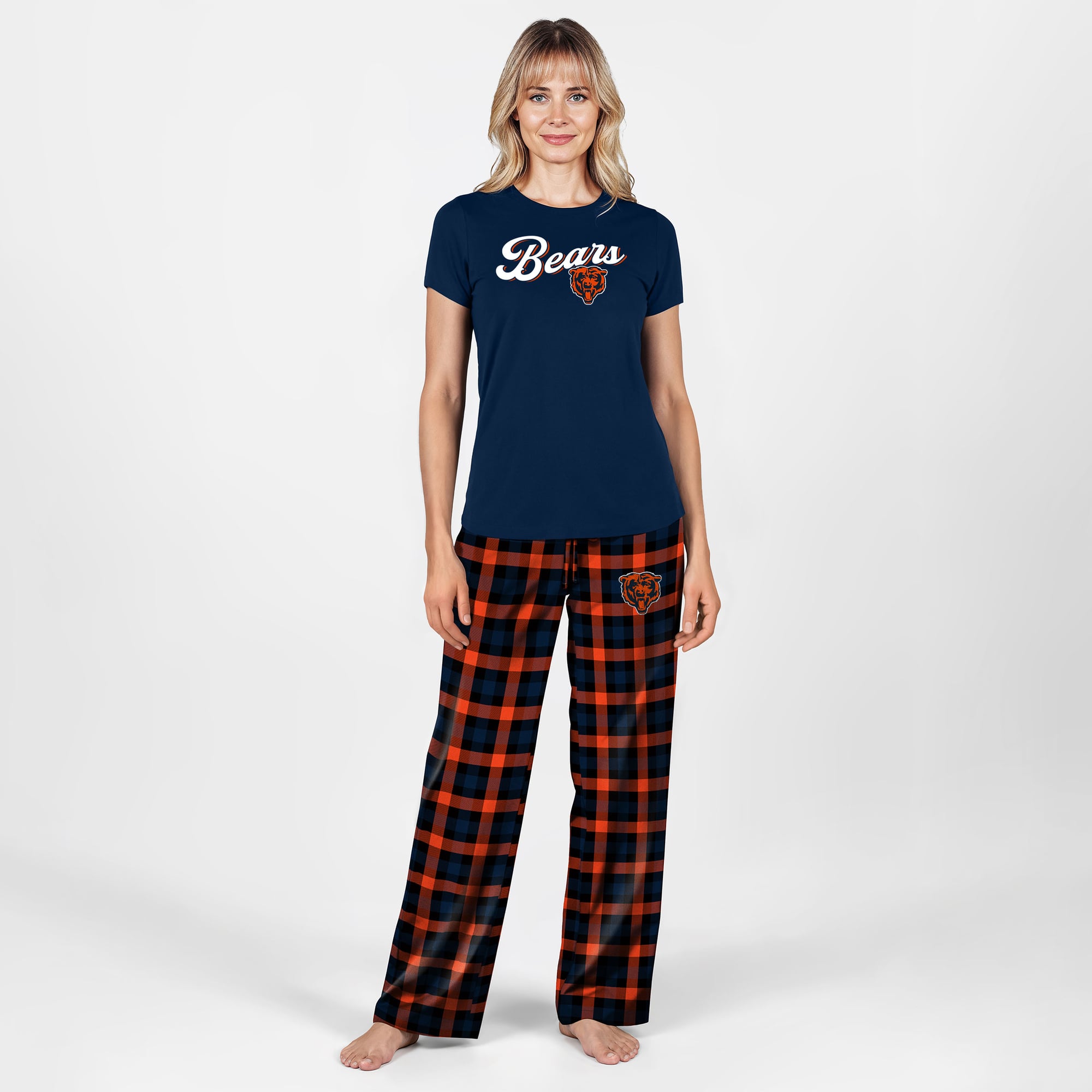 Women's Concepts Sport Navy Chicago Bears Highland Sleep Set