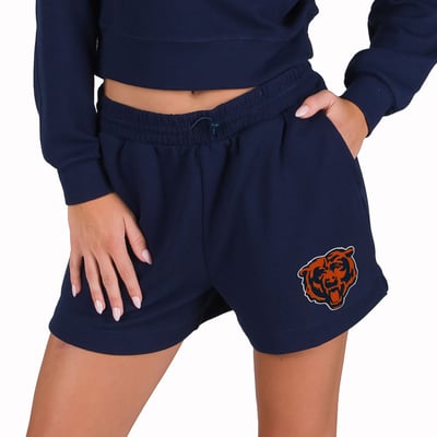  Chicago Bears Concepts Sport Women's Kingston Knit Lounge Short - Navy