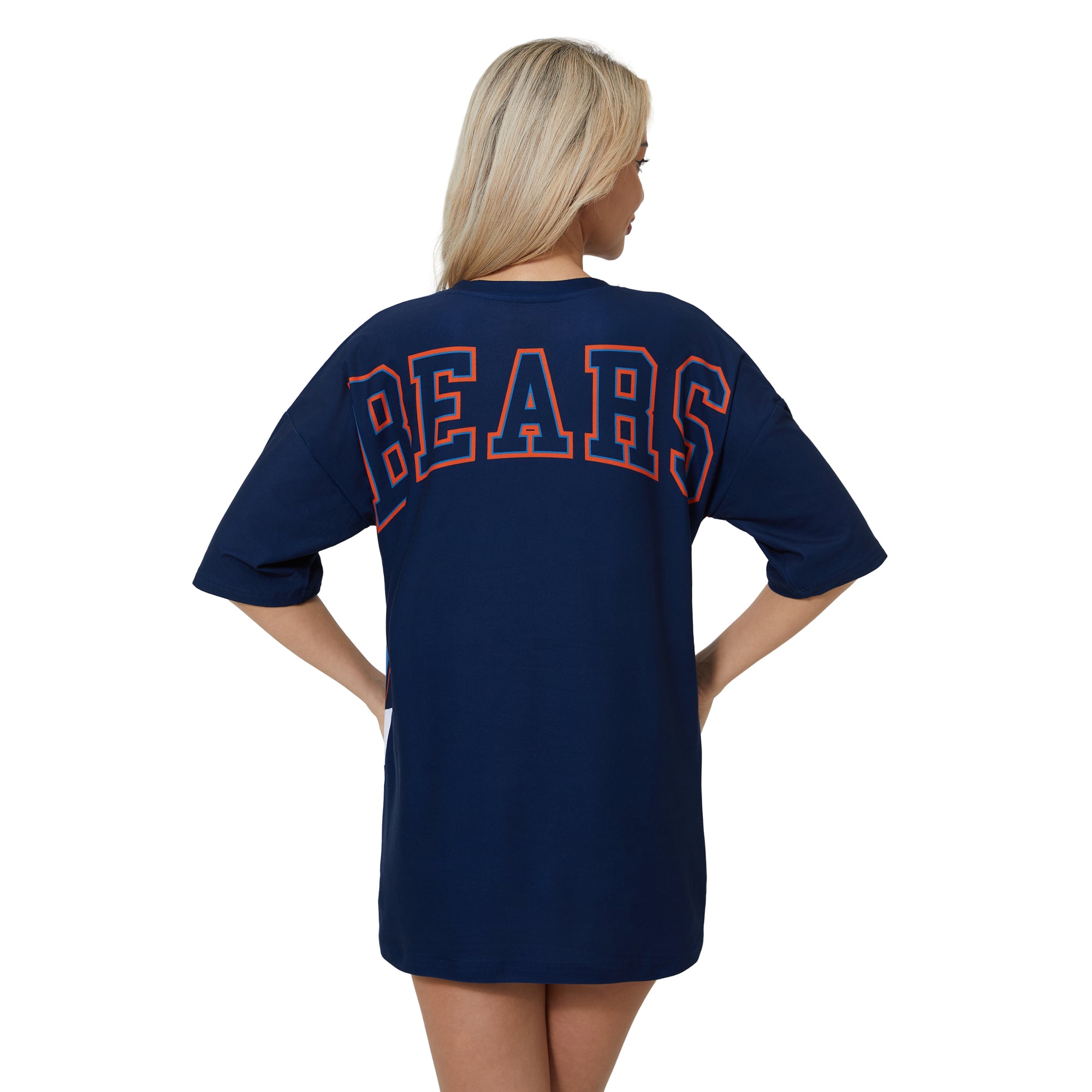 Women's Concepts Sport Navy Chicago Bears Mosaic Knit Nightdress