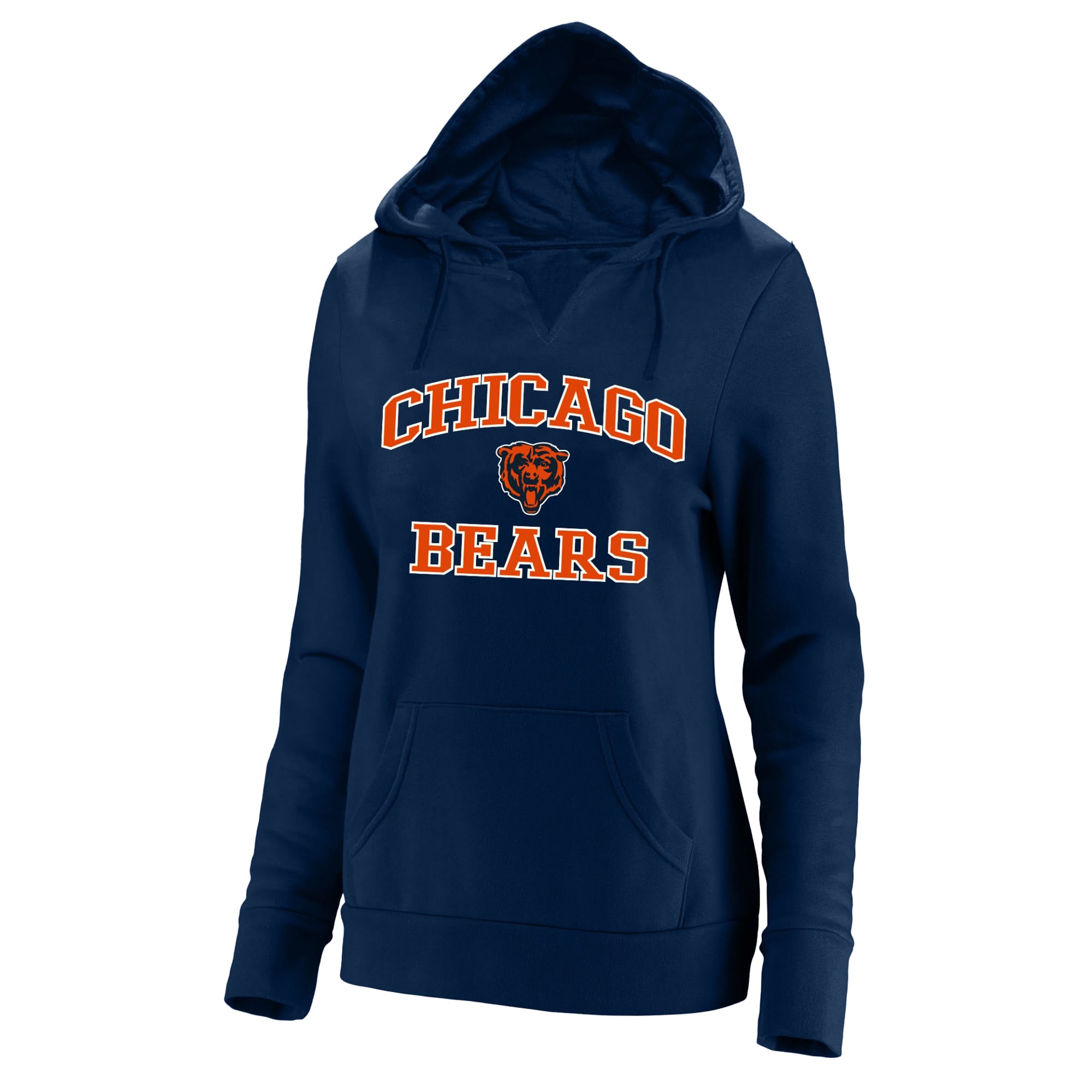 Sweat à capuche Fanatics bleu marine Chicago Bears grande taille Heart & Soul pour femme