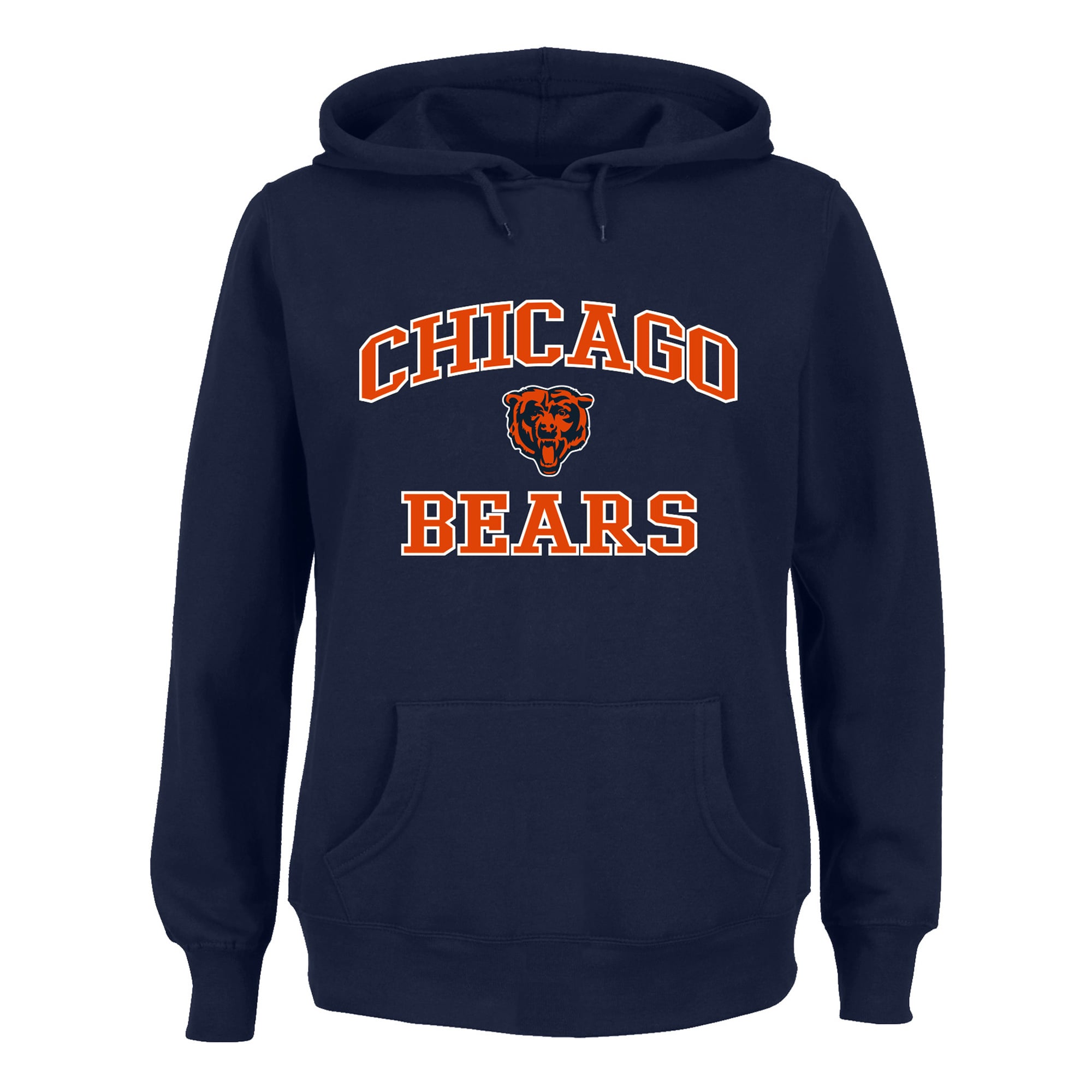 Sweat à capuche Fanatics bleu marine Chicago Bears grande taille Heart & Soul pour femme