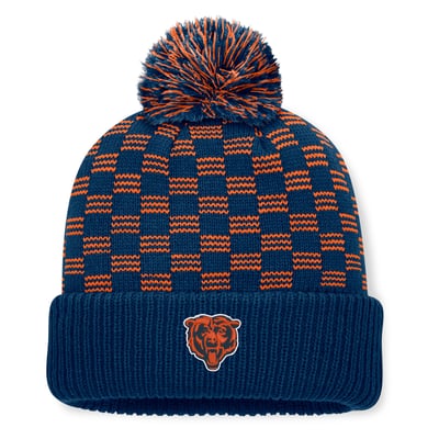  Chicago Bears Fanatics Women's Relic Cuffed Knit Hat with Pom - Navy
