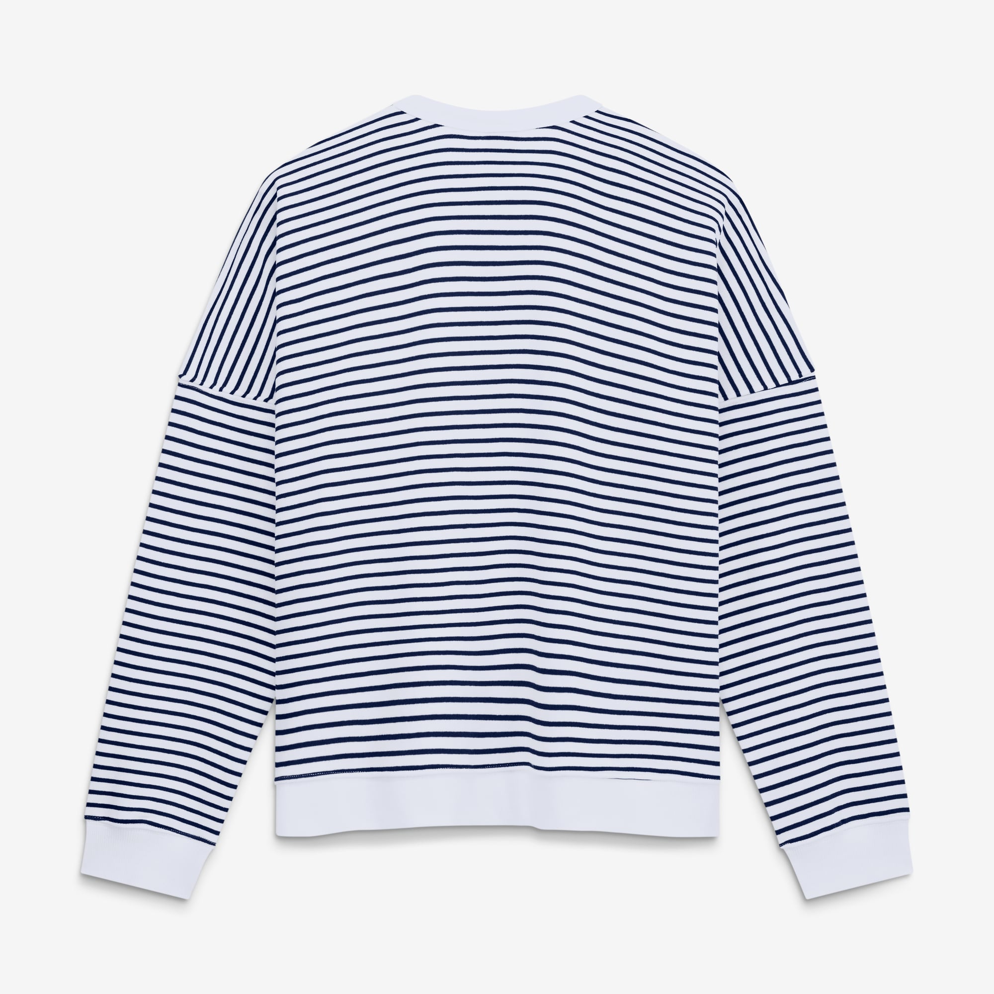 Sweat-shirt oversize rayé blanc/marine Chicago Bears pour femme (Fanatics)